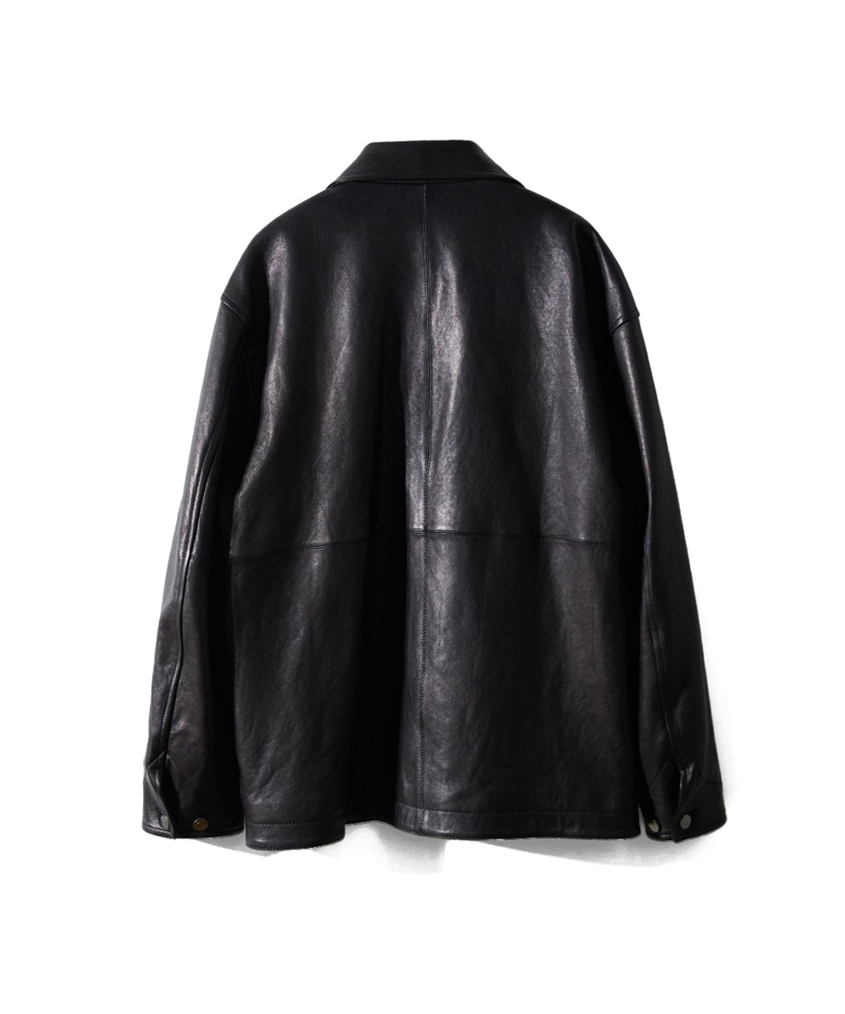 홀리선(HORLISUN) Arcadia Leather Work Jacket Black