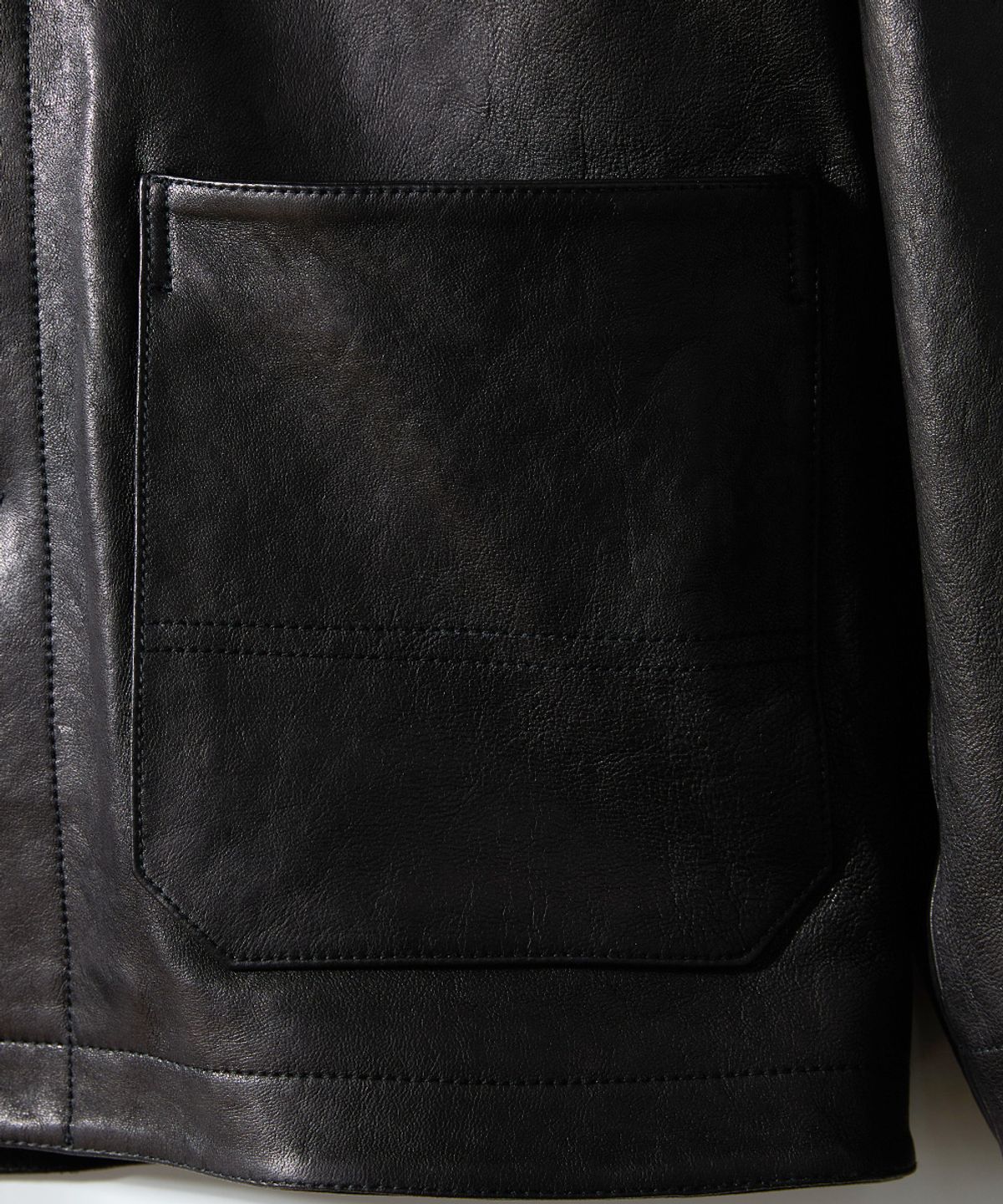홀리선(HORLISUN) Arcadia Leather Work Jacket Black