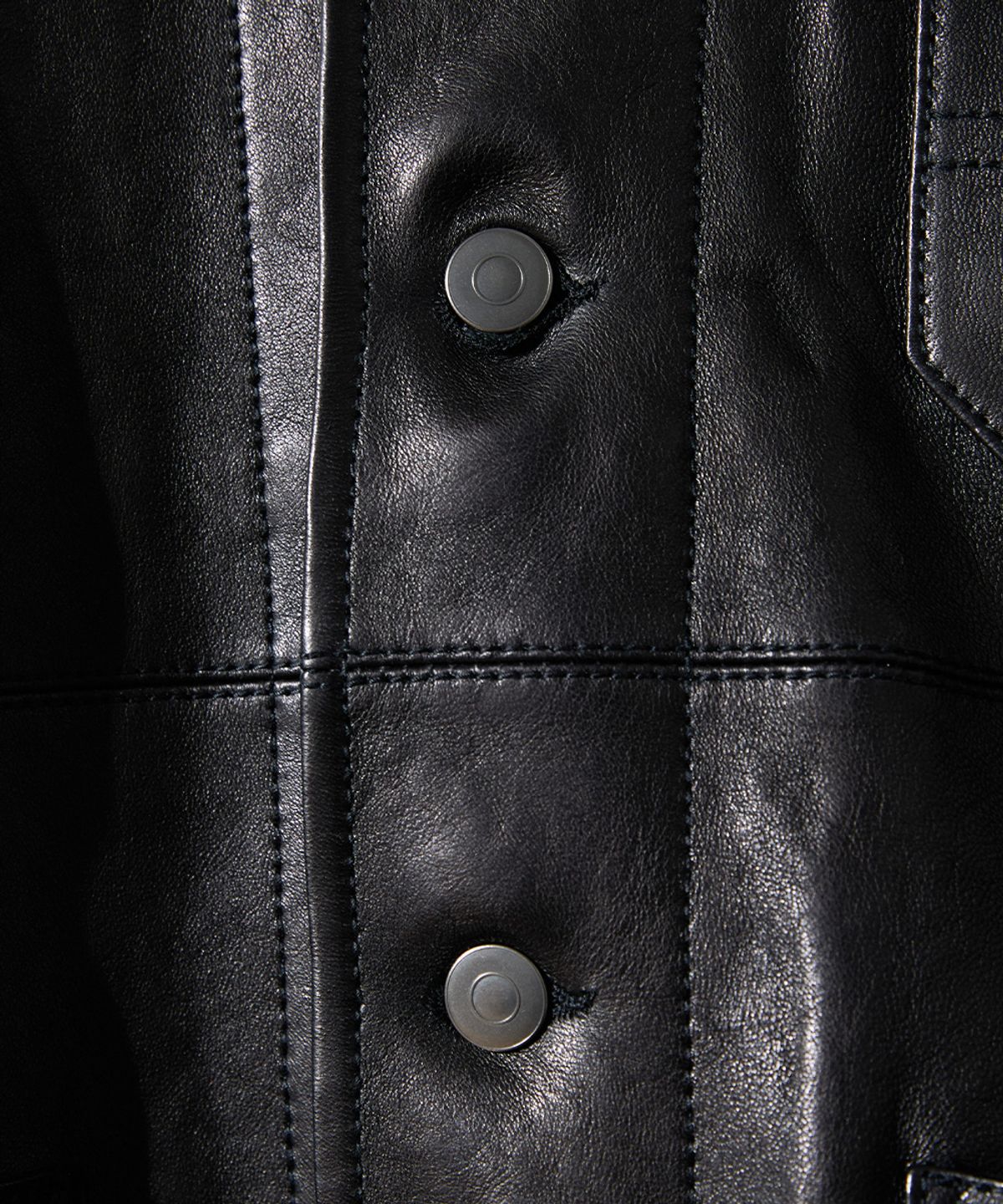홀리선(HORLISUN) Arcadia Leather Work Jacket Black