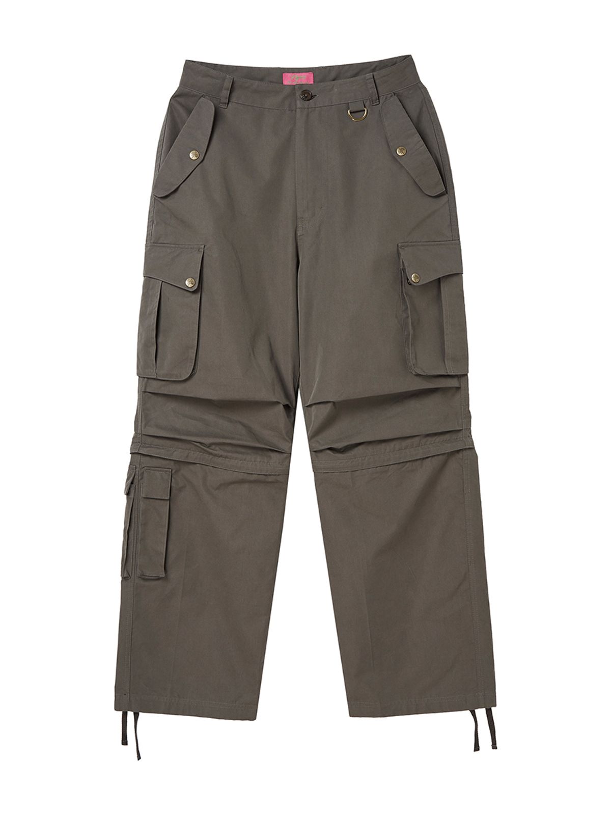 엔와이엑스엑스(NYXX) ZIPPER CUT CARGO POCKET PANTS ASH BROWN