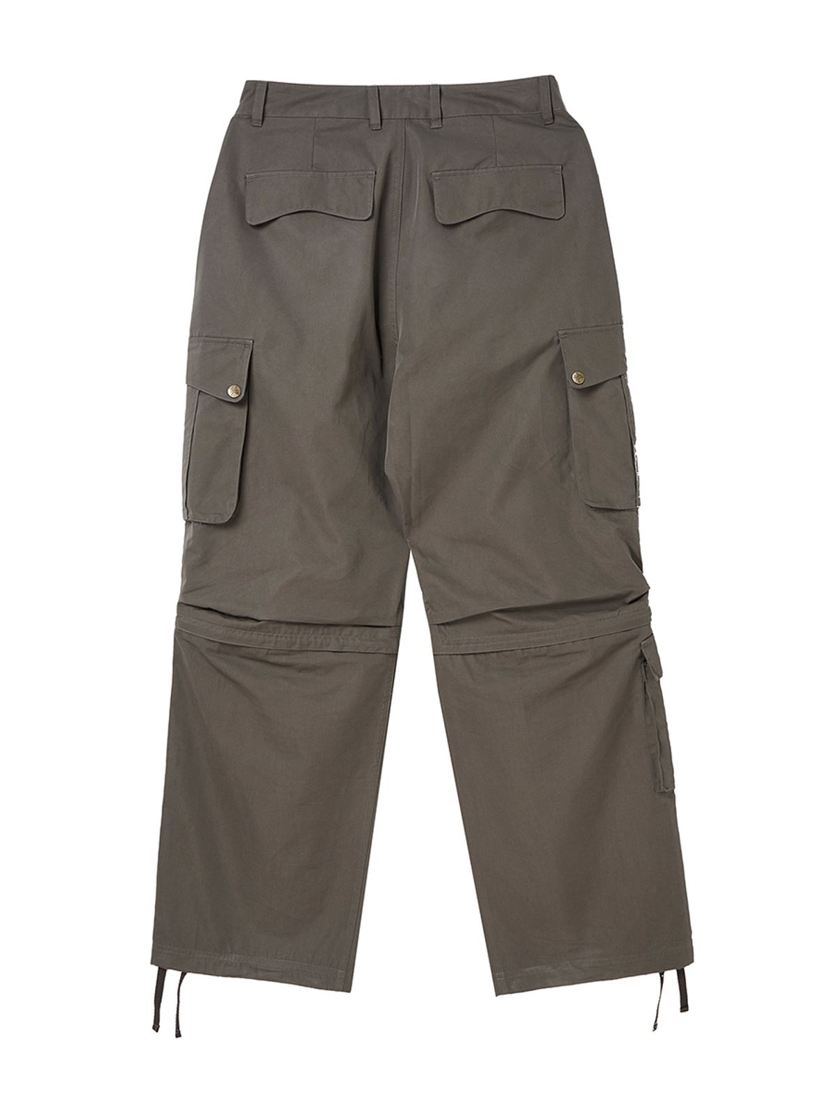 엔와이엑스엑스(NYXX) ZIPPER CUT CARGO POCKET PANTS ASH BROWN
