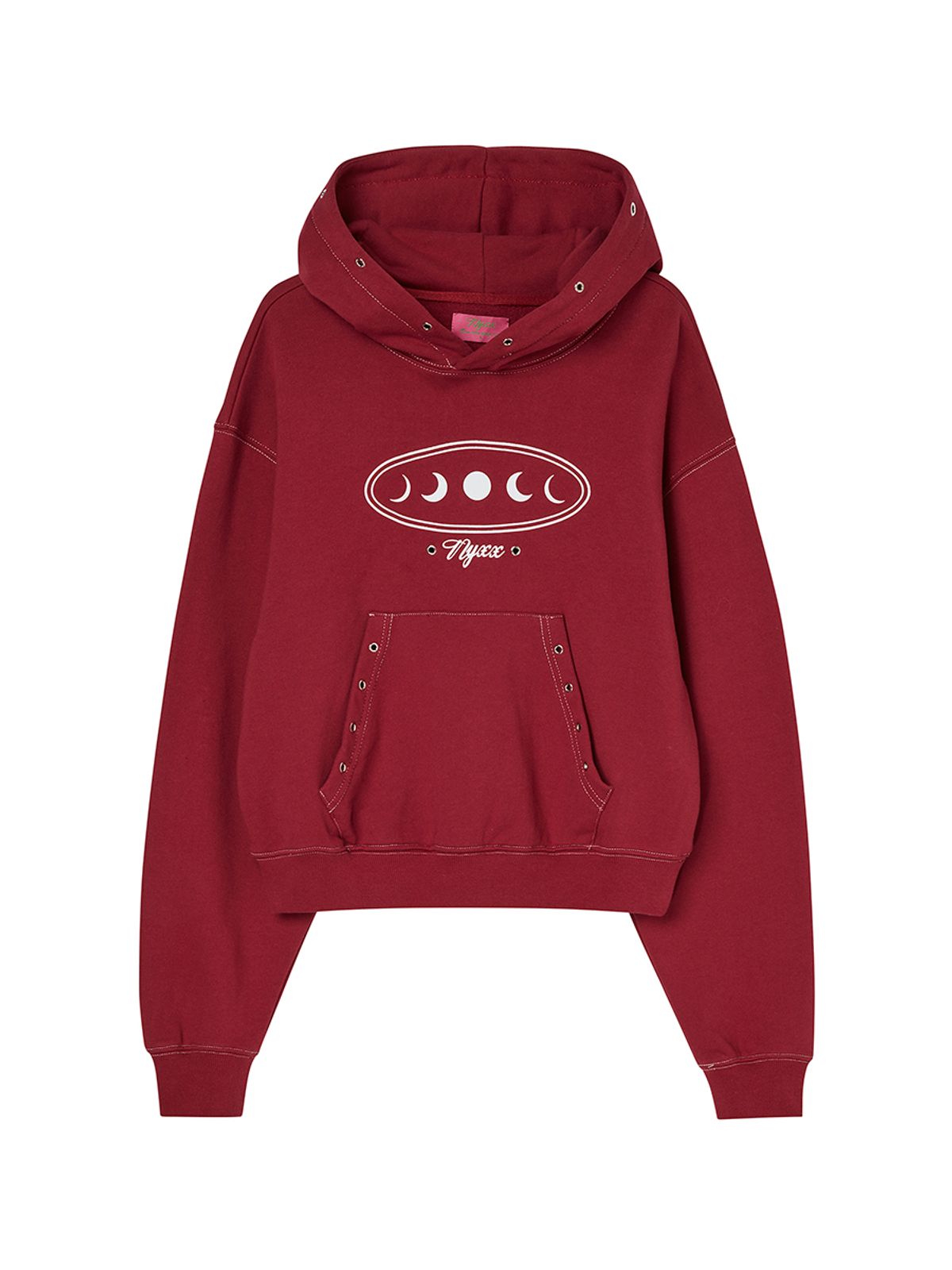 엔와이엑스엑스(NYXX) P.O.M EYELET STITCH HOODIE DEEP PINK