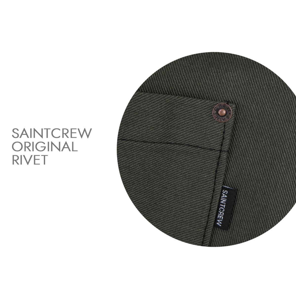 세인트크루(SAINTCREW) 리벳픽스 카고포켓 빅에코백 RC-133 데님블랙 BKS