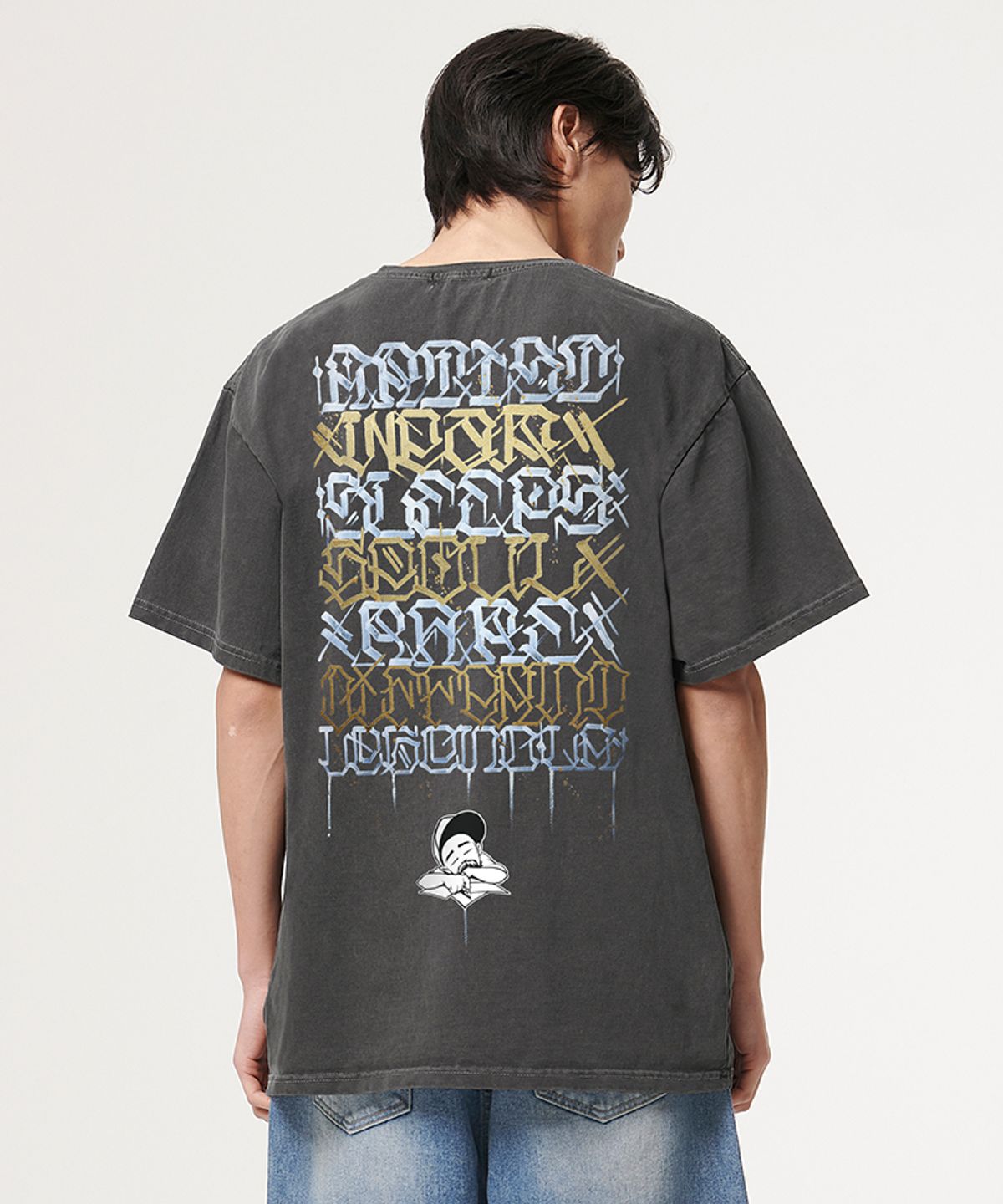 아티스트웨어(ARTISTWEAR) [ATW X BIG SLEEPS] LA LEGEND 피그먼트 반팔티