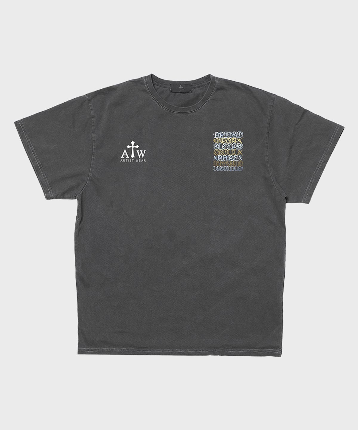 아티스트웨어(ARTISTWEAR) [ATW X BIG SLEEPS] LA LEGEND 피그먼트 반팔티