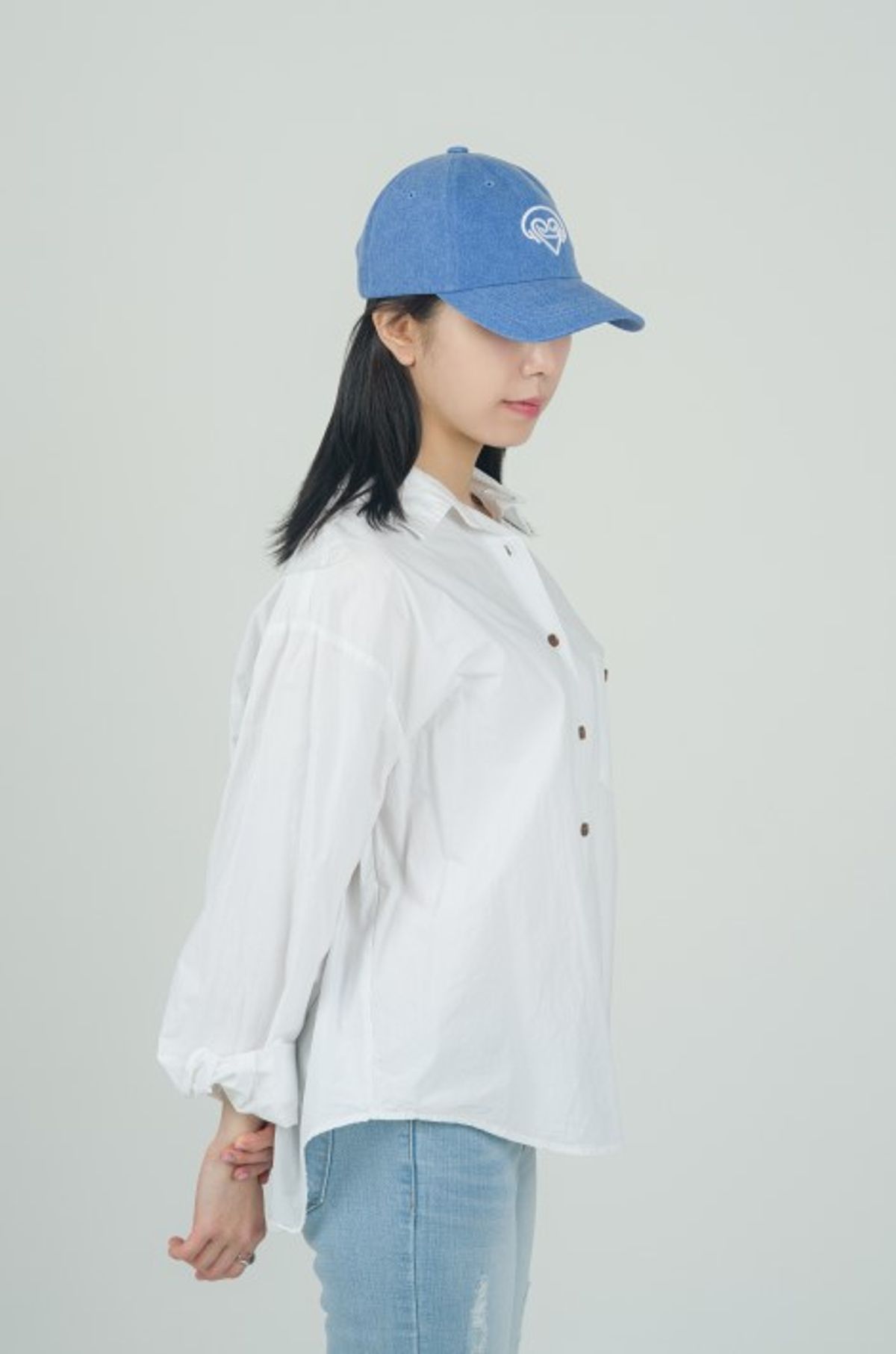 하멜레온(HAMELEON) 아이러브유 볼캡_스카이블루