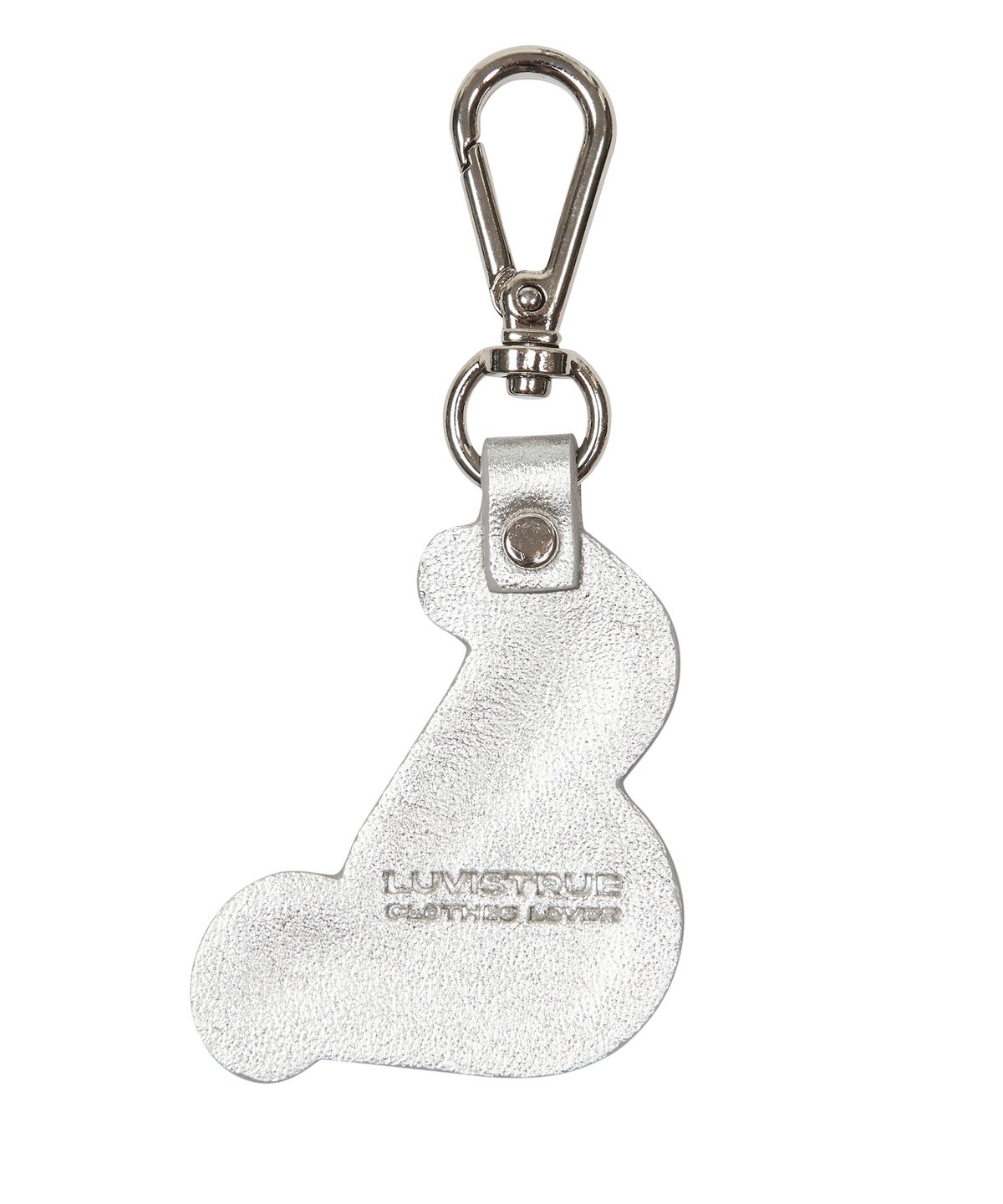 러브이즈트루(LUVISTRUE) SH CURVED L KEYRING(SILVER)