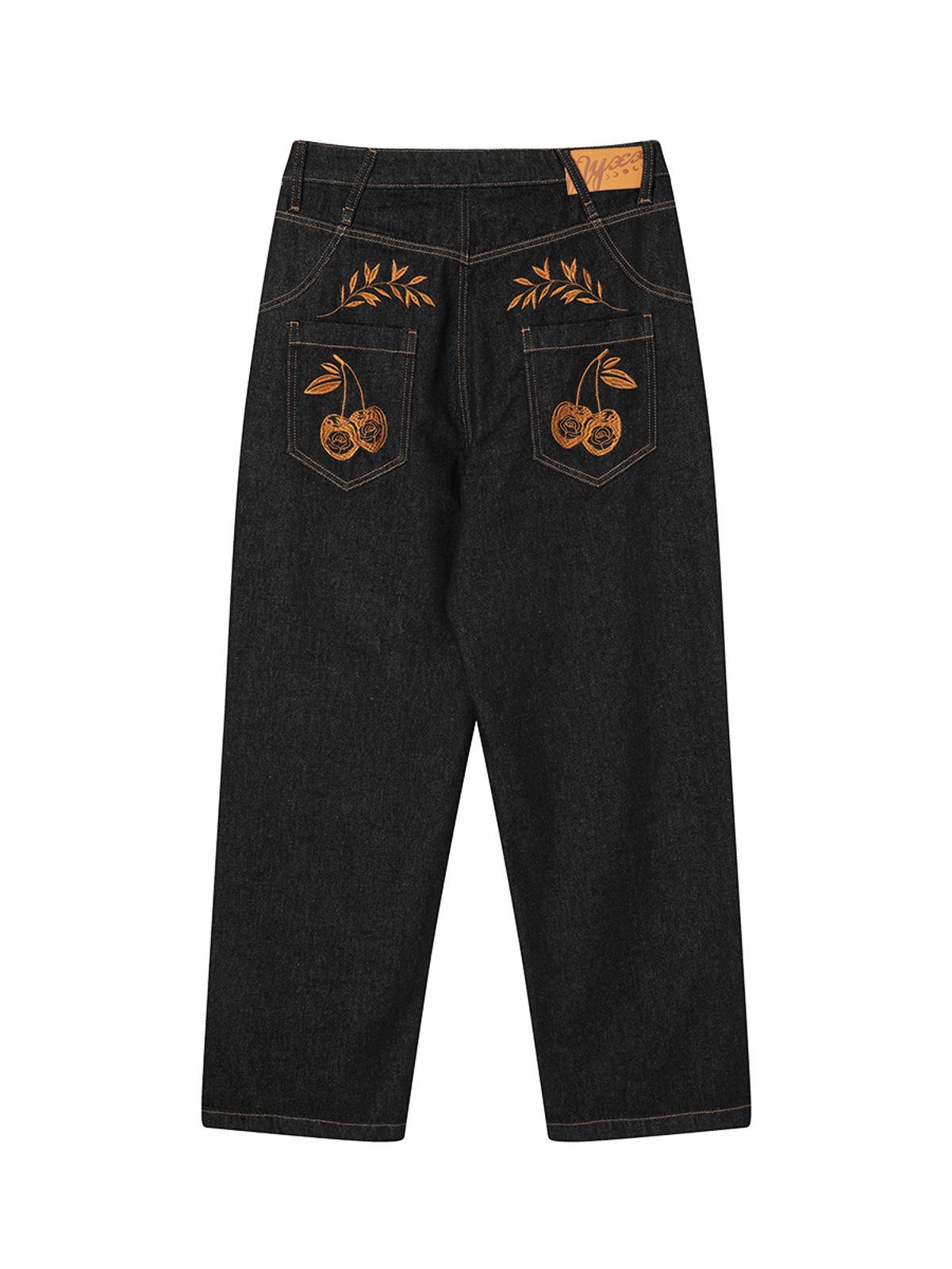 엔와이엑스엑스(NYXX) CHERRY BELL DENIM PANTS BLACK WASHED