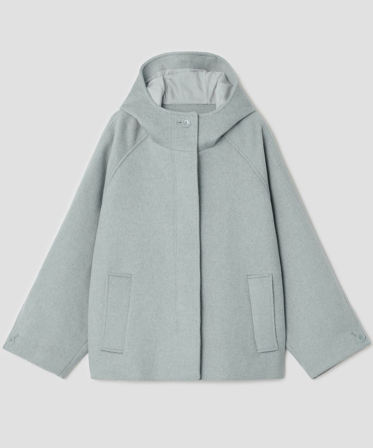 타입서비스(TYPESERVICE) Hooded Half Coat [Sky Blue]