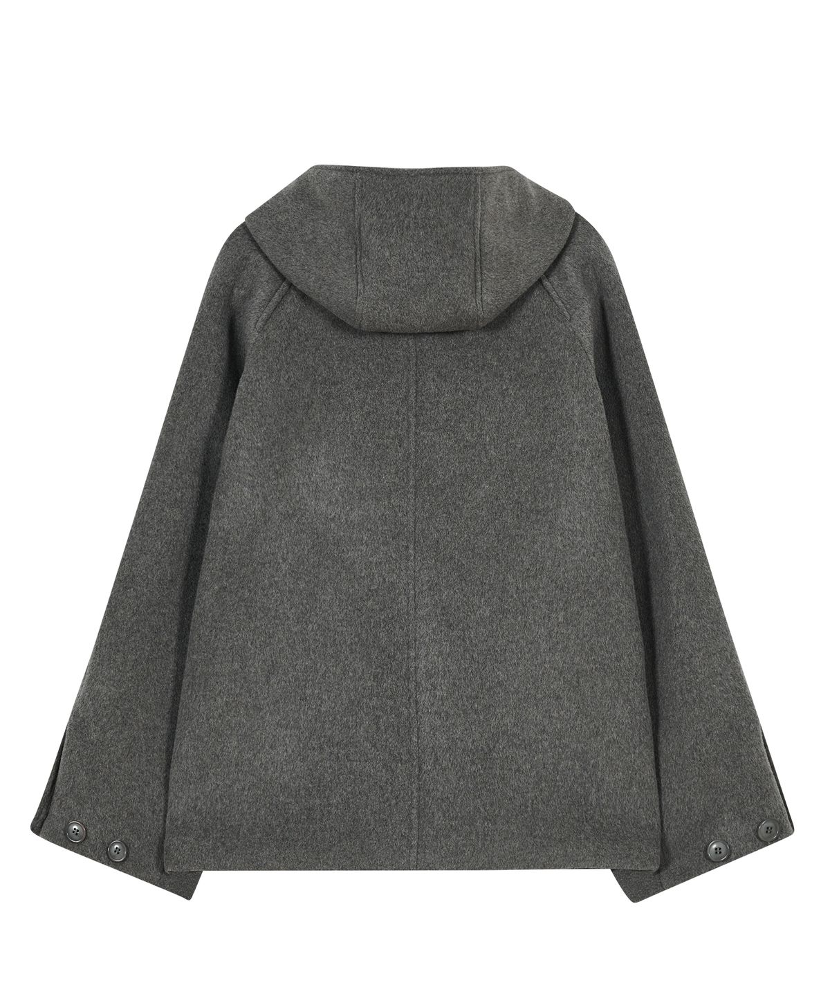 타입서비스(TYPESERVICE) Hooded Half Coat [Gray]