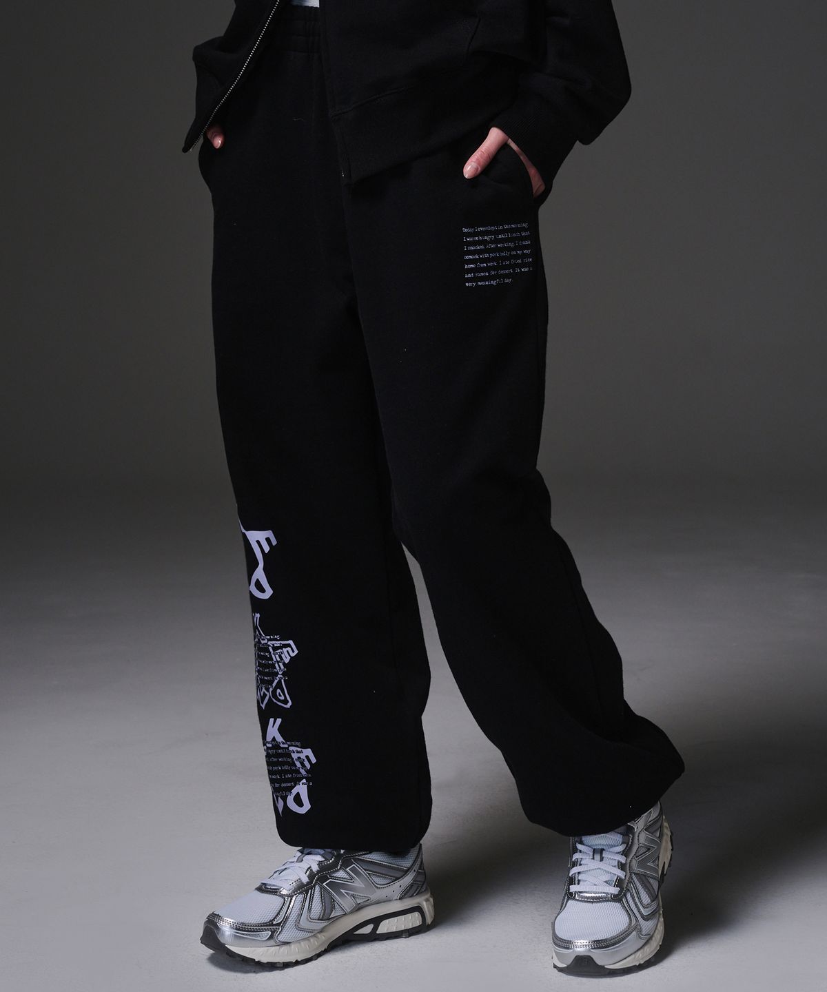 켄다(KENDA) KENDA STAR HOOD TRAINING PANTS (BLACK)