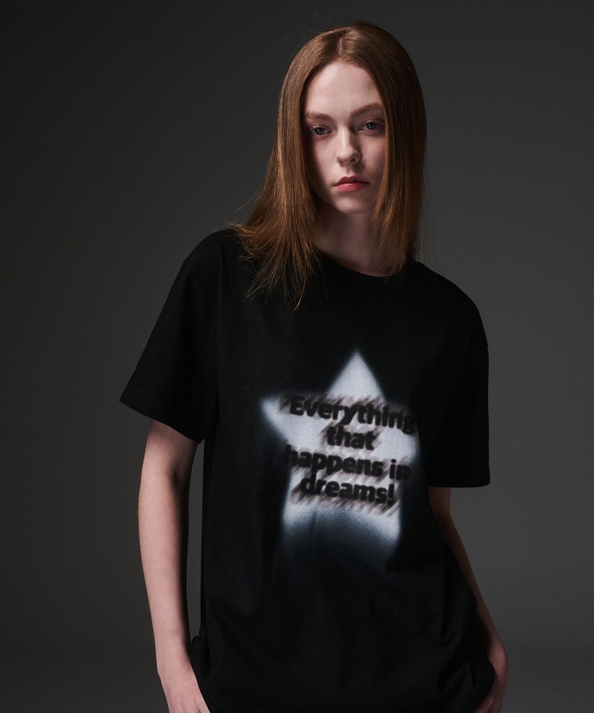 켄다(KENDA) FAINT STAR T-SHIRT (BLACK)