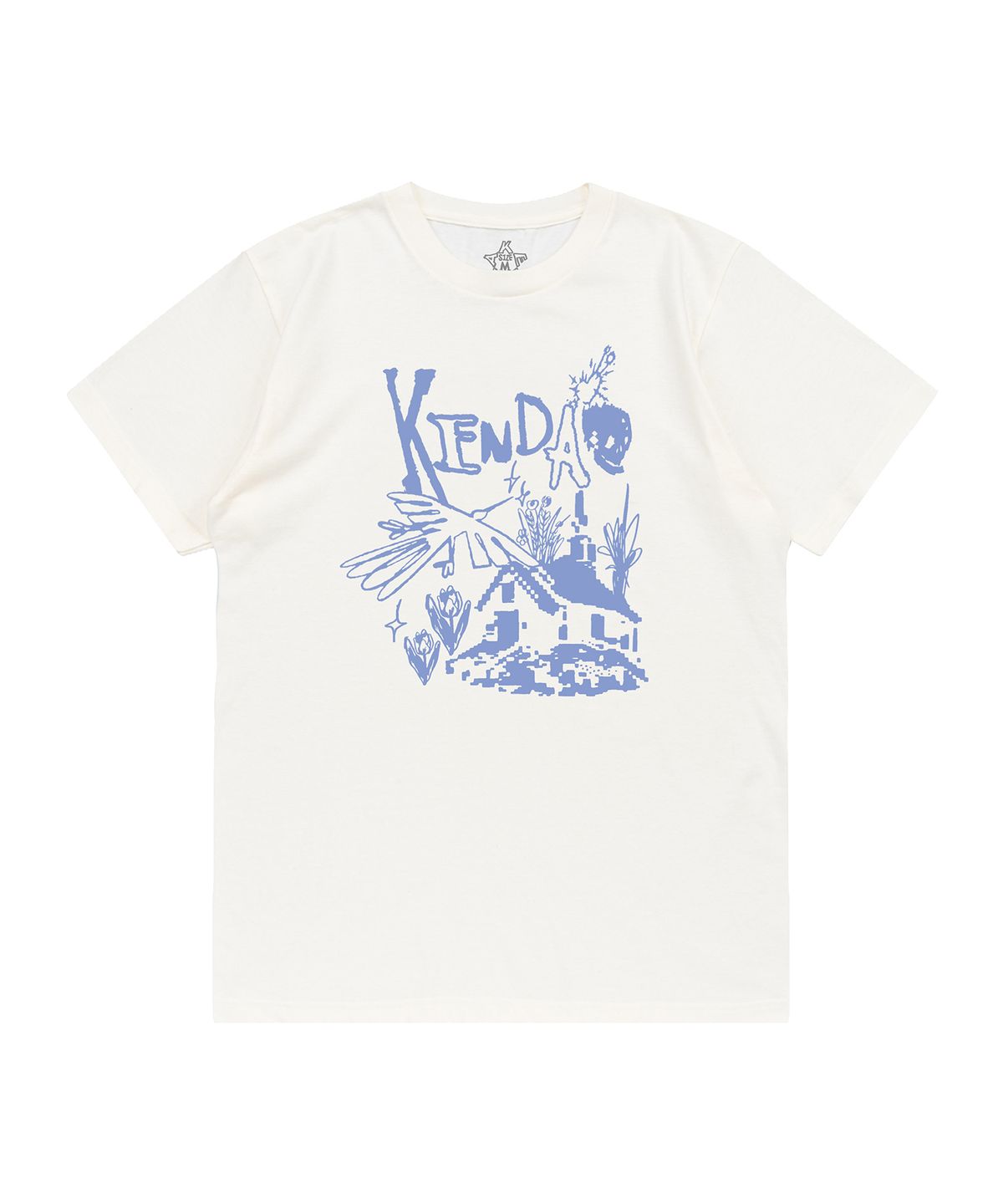 켄다(KENDA) ROUGH SKETCH T-SHIRT (IVORY)