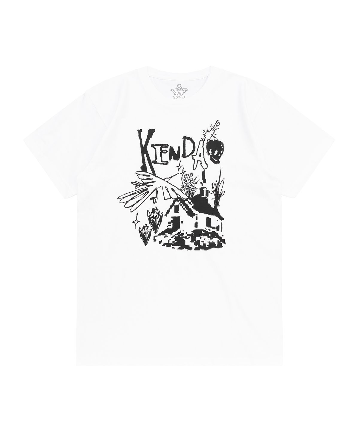 켄다(KENDA) ROUGH SKETCH T-SHIRT (WHITE)