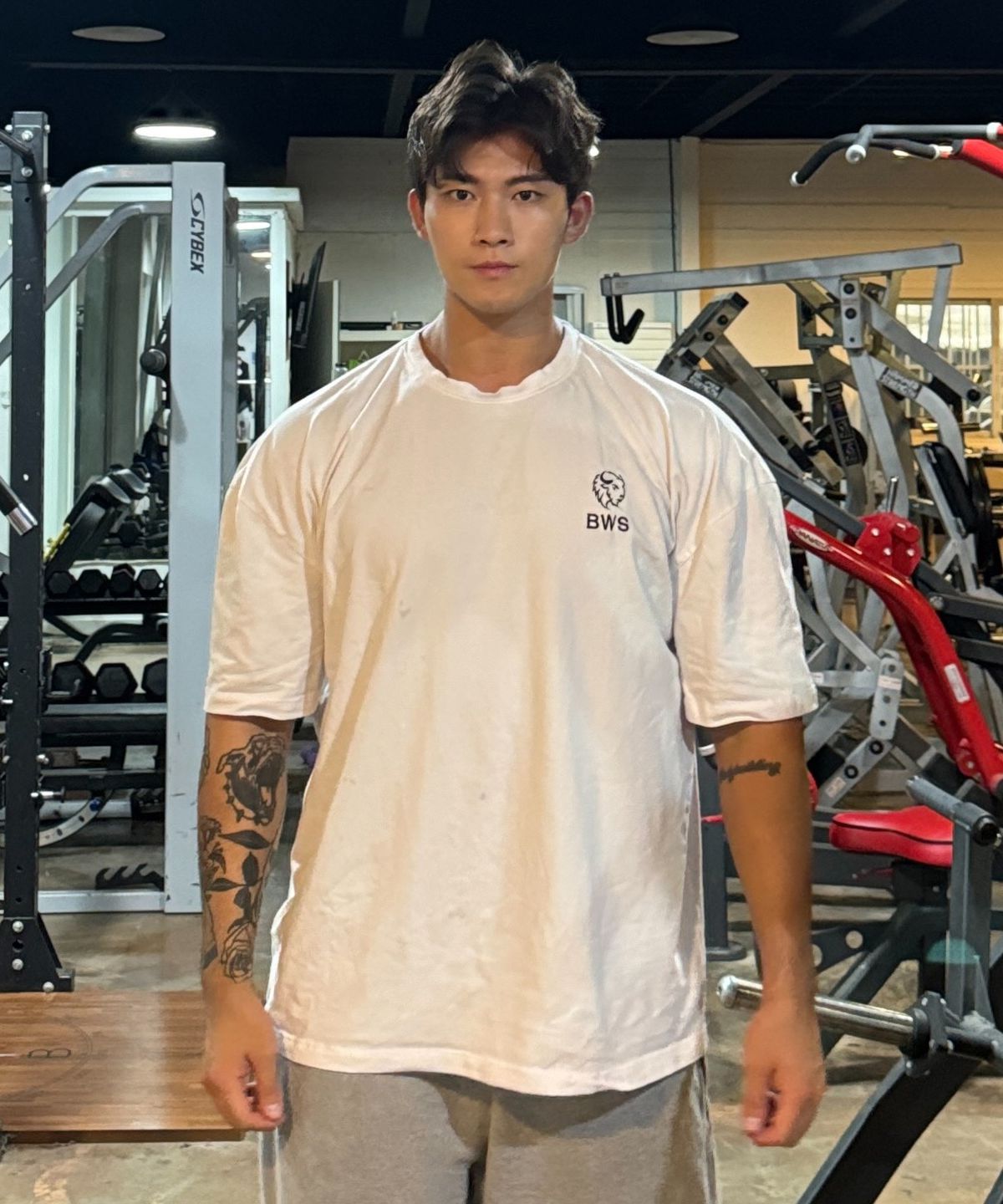 바벨웍스(BARBELLWORKS) 버팔로자수 오버핏