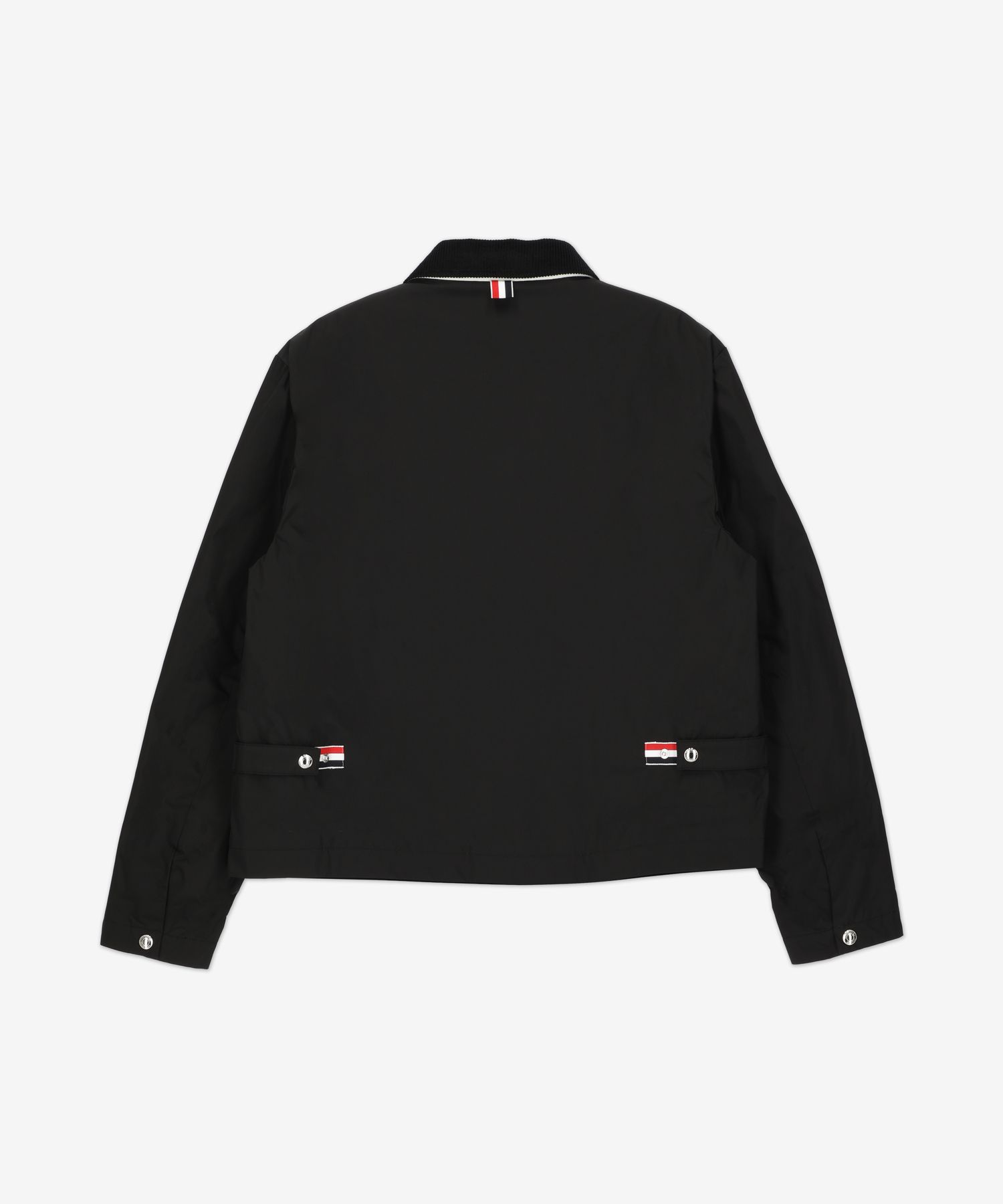 MUSINSA | THOM BROWNE Conceal Zipper Nylon Golf Collar