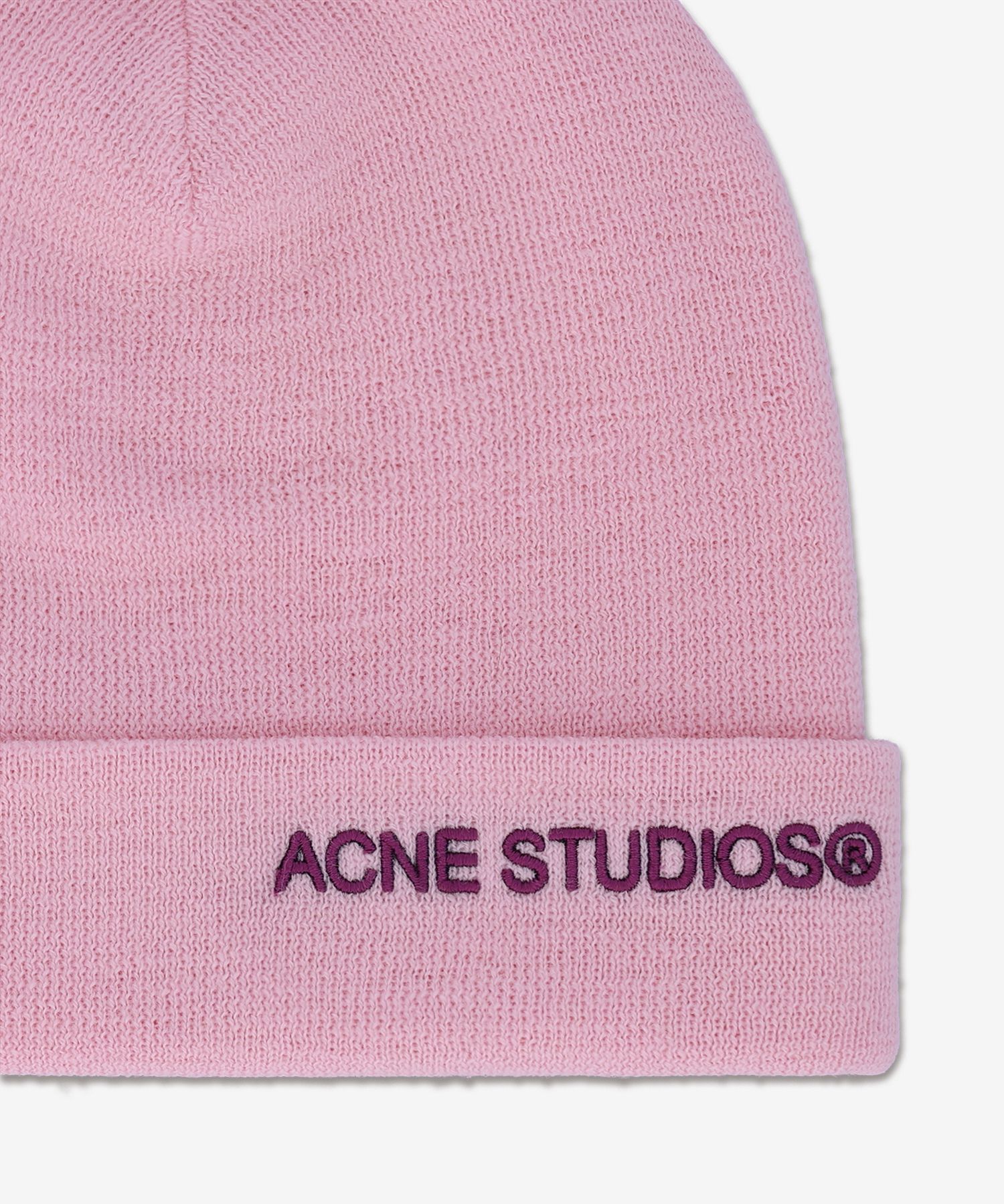 MUSINSA | ACNE STUDIOS Logo Beanie - Light Pink / C40313AD4