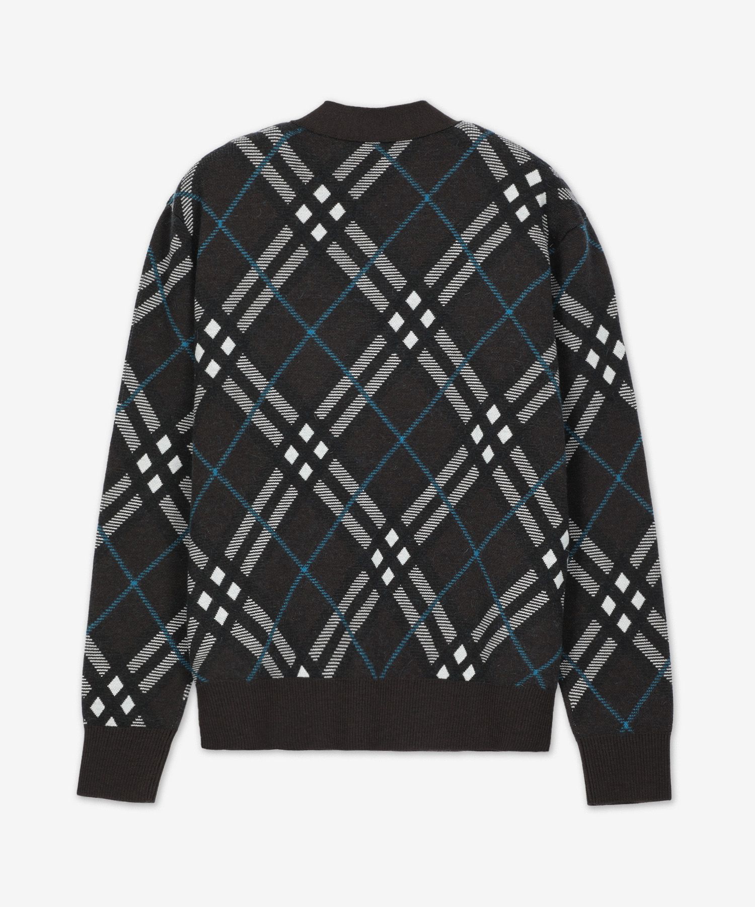 MUSINSA | BURBERRY Check Wool Mohair Blend Cardigan - Snug / 8093496