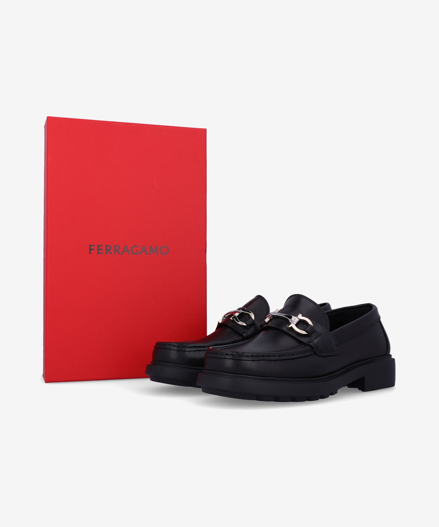 ★FERRAGAMO★ EEE Gancini Ornament Tread Loafer Black 022300 MUSINSA公式 | SALVATORE FERRAGAMO EEE Gancini Ornament Tread