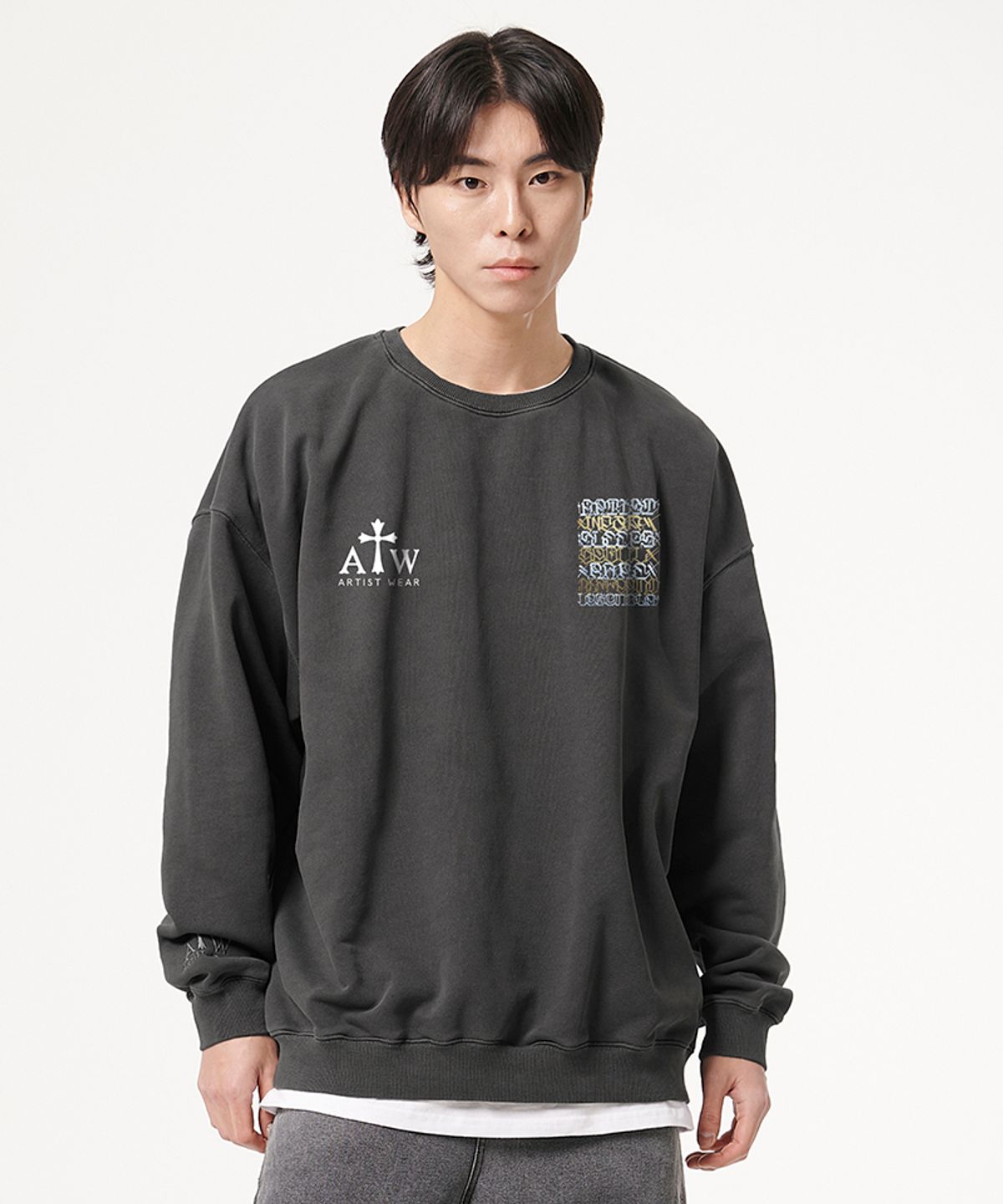 아티스트웨어(ARTISTWEAR) [ATW X BIG SLEEPS] LA LEGEND 피그먼트 맨투맨