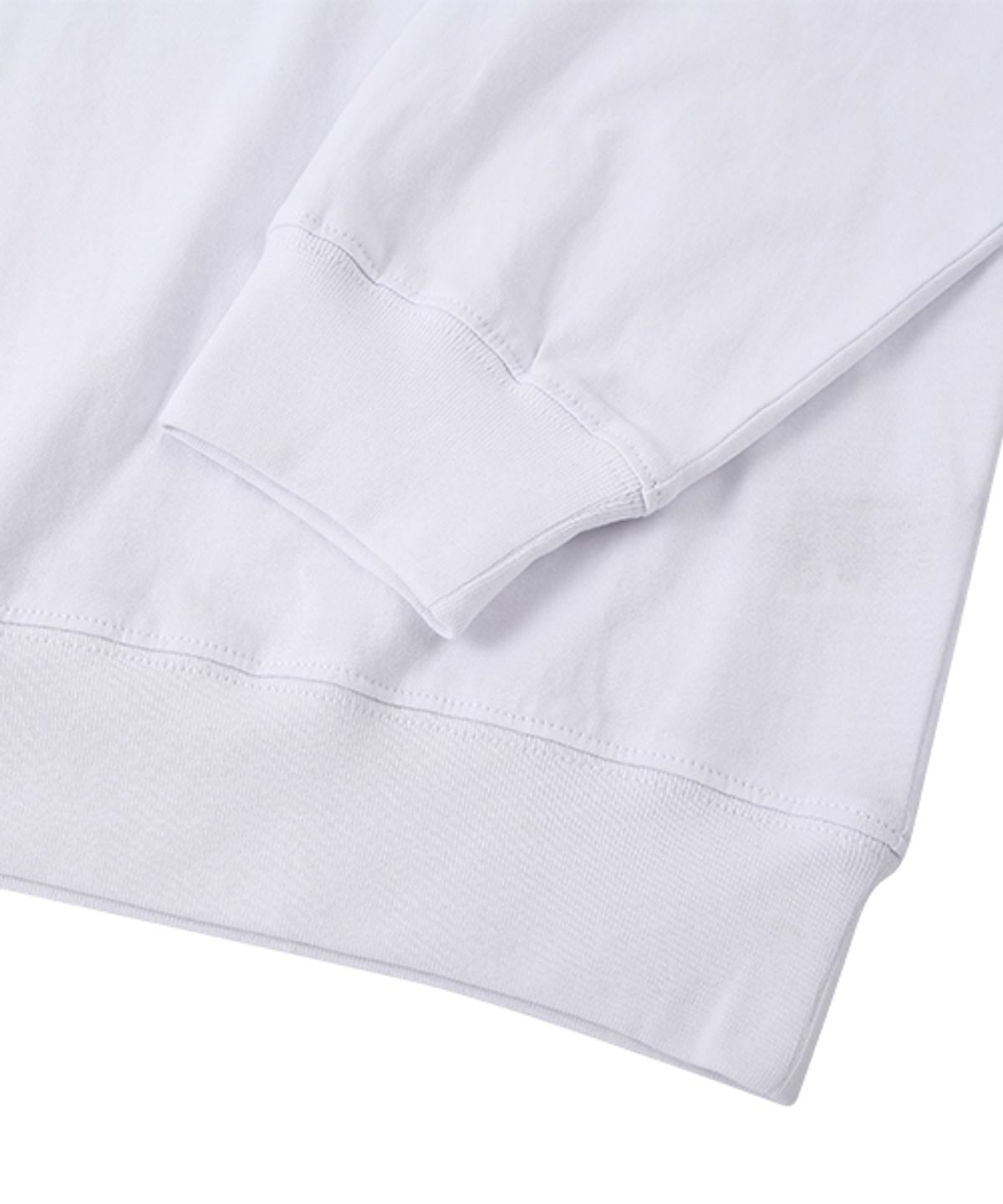 돌핀웨이브어패럴(DOLPHIN WAVE APPAREL) [2PACK] 돌핀 미니 체인자수 16수 맨투맨 화이트&블랙