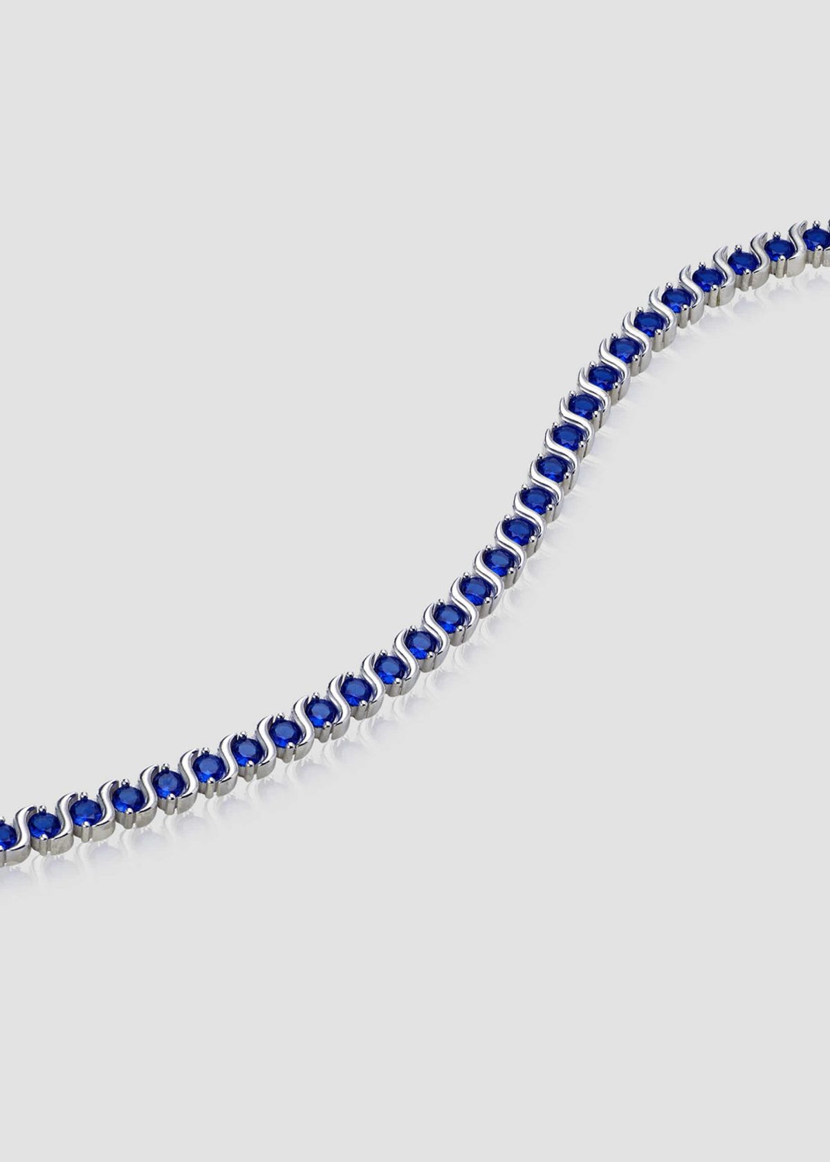 아논(ANON) Wavy Tennis Bracelet_Dark Blue