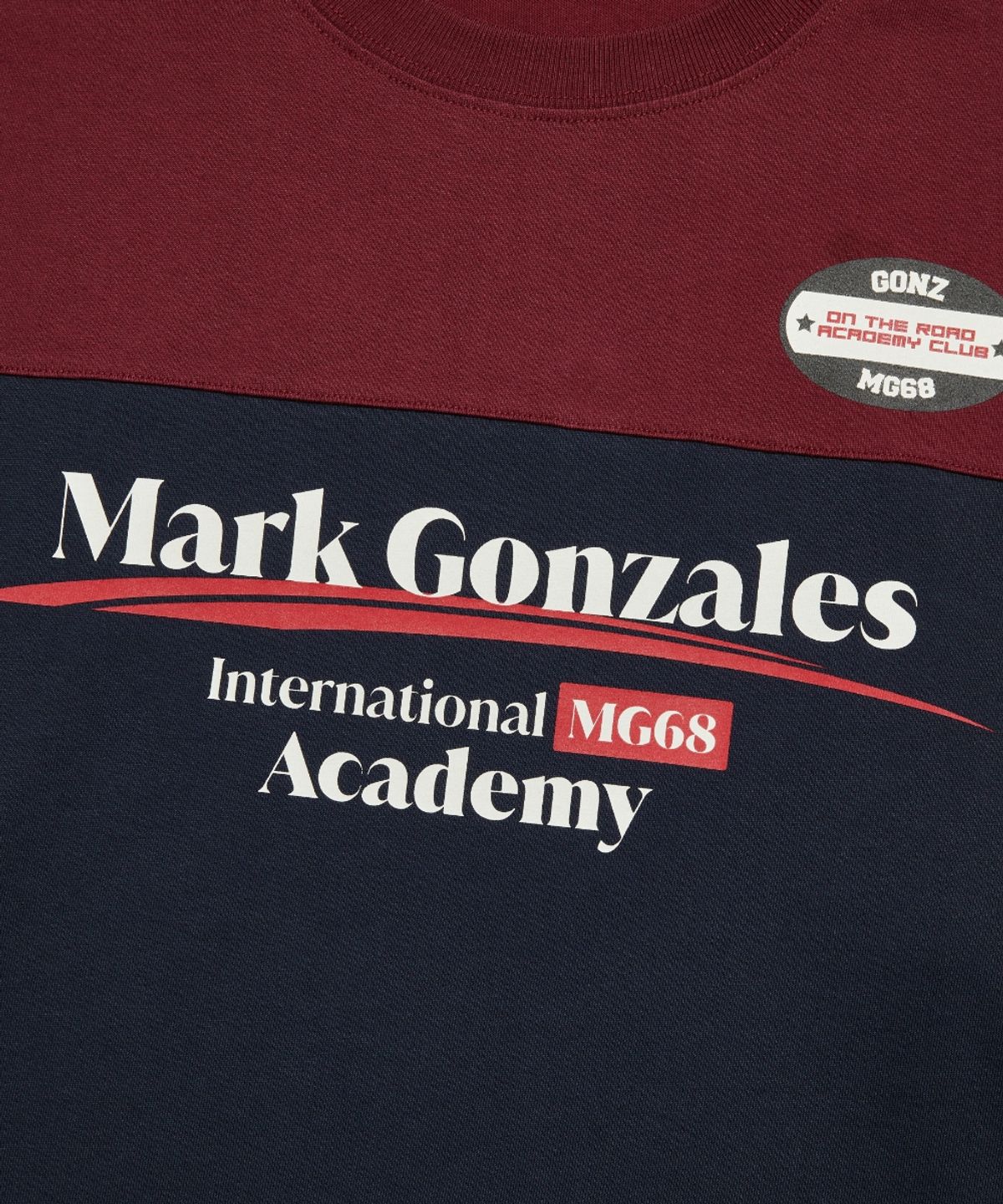 마크곤잘레스(MARK GONZALES) RETRO COLOR BLOCK L/S T-SHIRT - NAVY