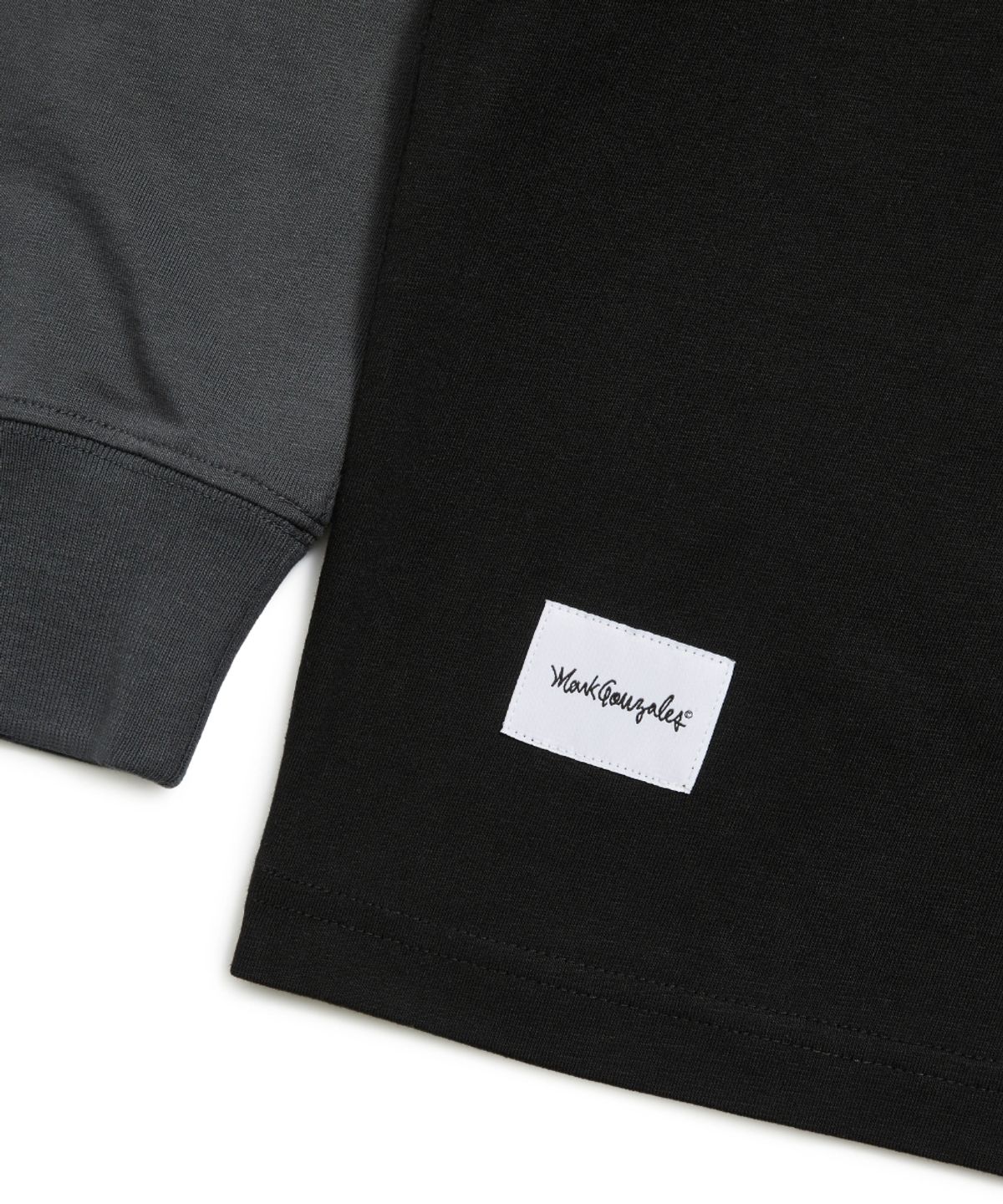 마크곤잘레스(MARK GONZALES) RETRO COLOR BLOCK L/S T-SHIRT - BLACK