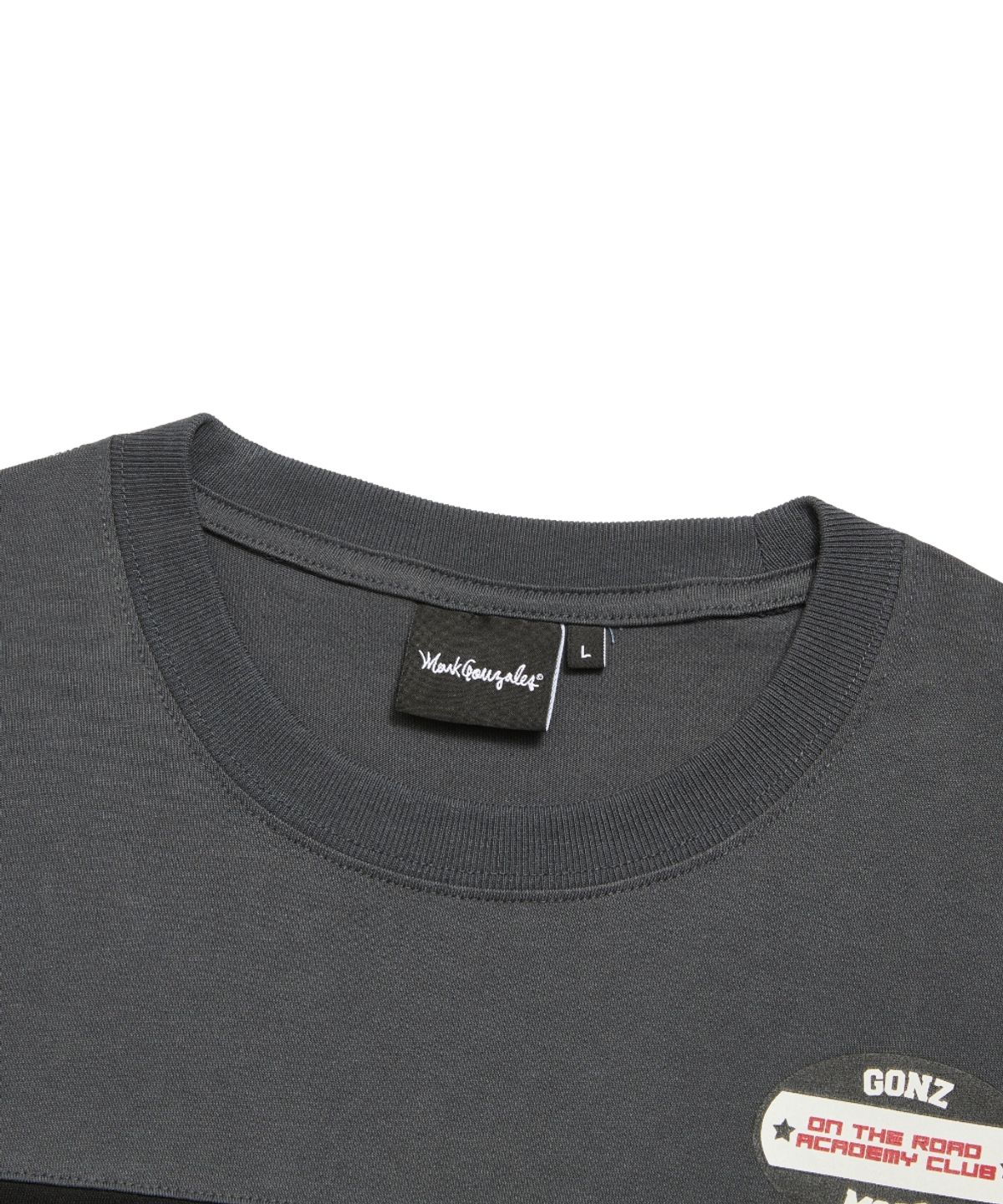 마크곤잘레스(MARK GONZALES) RETRO COLOR BLOCK L/S T-SHIRT - BLACK