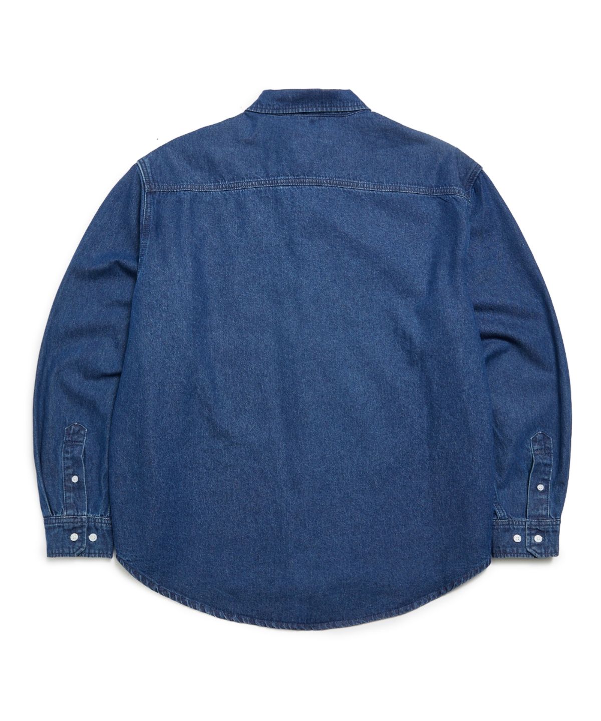 마크곤잘레스(MARK GONZALES) HEART LABEL DENIM SHIRT - BLUE