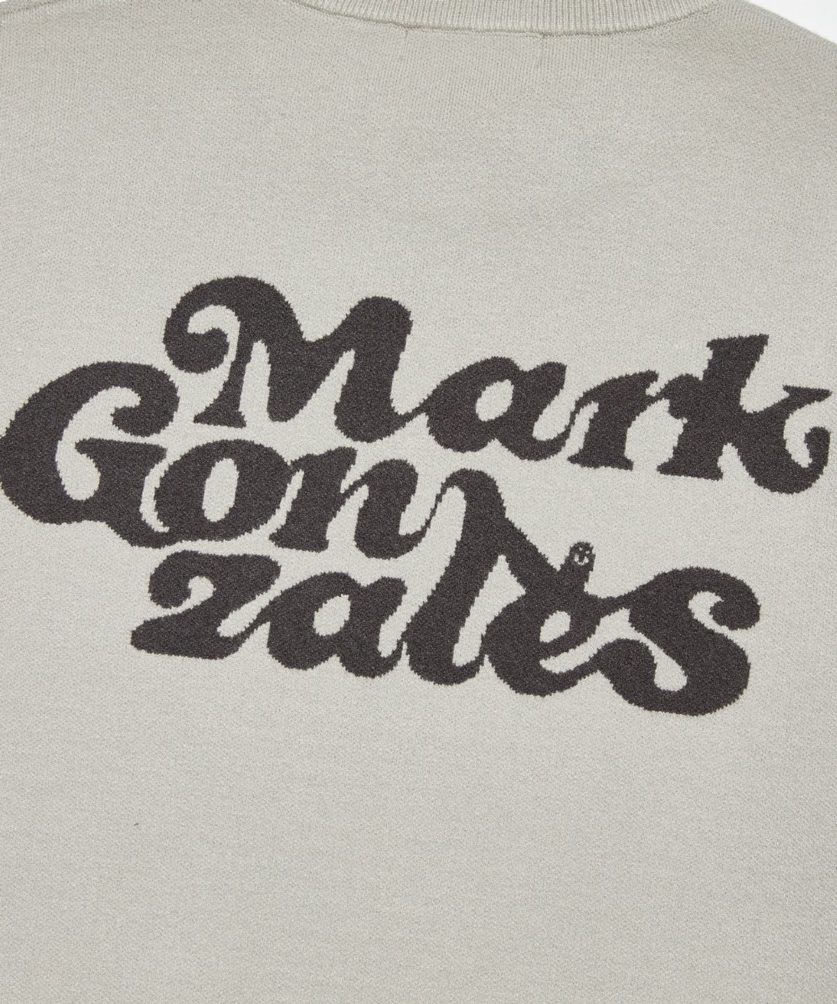 마크곤잘레스(MARK GONZALES) MG HEART WAPPEN KNIT SWEATER - GREY