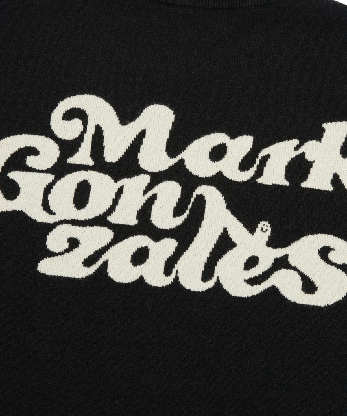 마크곤잘레스(MARK GONZALES) MG HEART WAPPEN KNIT SWEATER - BLACK