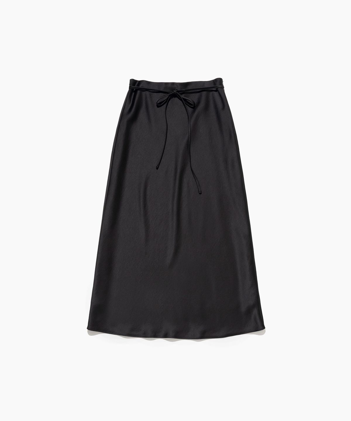 튜드먼트(TTUDEMENT) 새틴 롱 스커트 (BLACK)