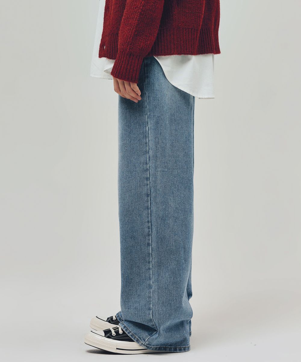 HT8618 웨어에버 와이드 데님 (OKHOTSK)