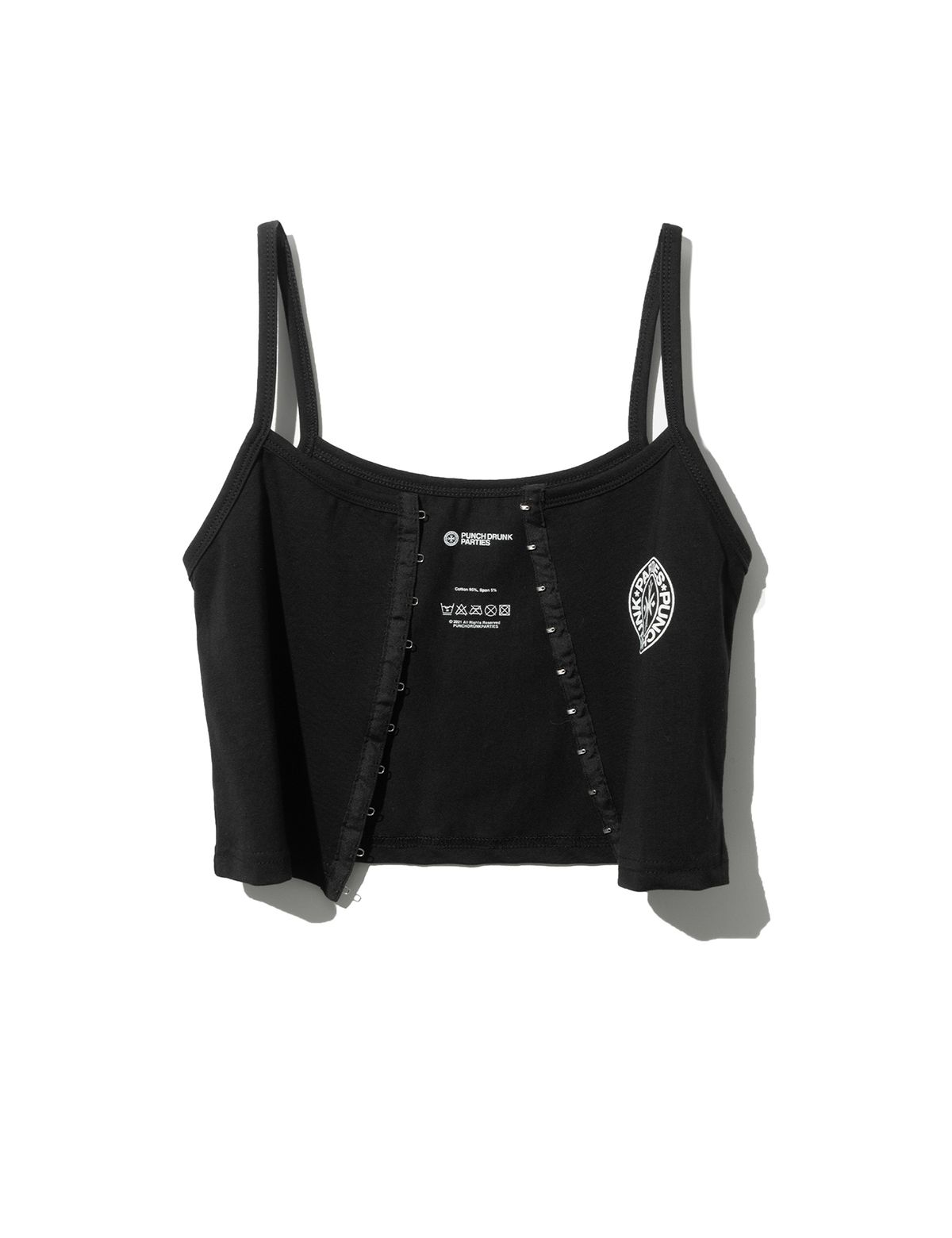 펀치드렁크파티즈(PUNCH DRUNK PARTIES) Own Logo Tank Top (BLACK)