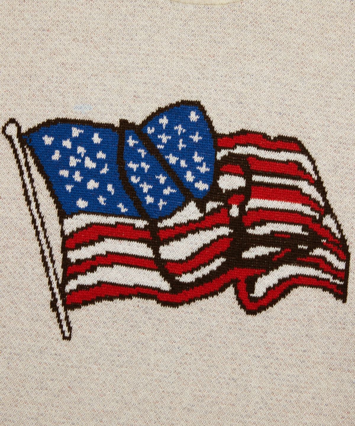 마크곤잘레스(MARK GONZALES) MG OLD GLORY KNIT SWEATER - IVORY