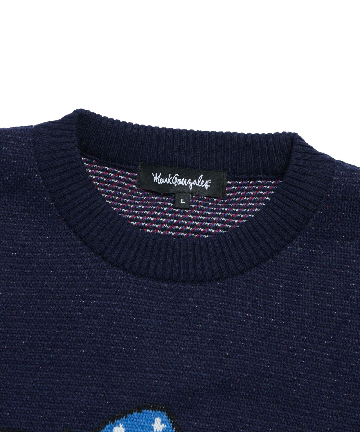 마크곤잘레스(MARK GONZALES) MG OLD GLORY KNIT SWEATER - NAVY