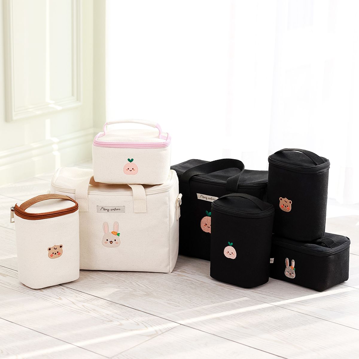 맘스네이처(MOMSNATURE) 물병 이유식 보냉백 보온가방