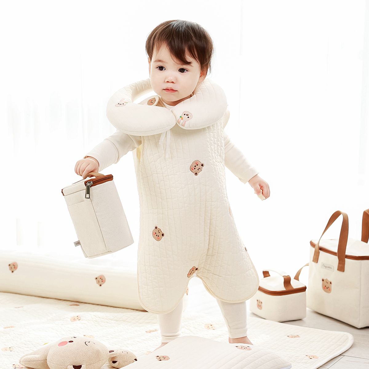 맘스네이처(MOMSNATURE) 물병 이유식 보냉백 보온가방