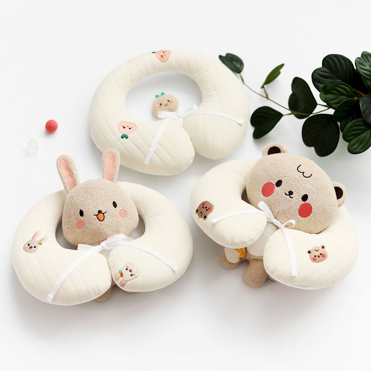맘스네이처(MOMSNATURE) 유모차 라이너 목배게 목쿠션