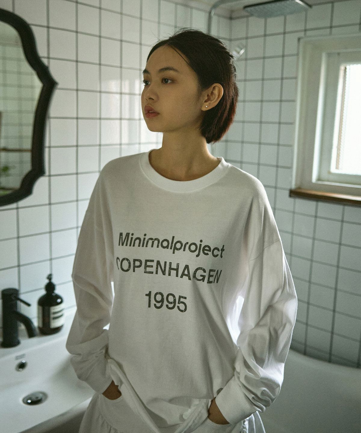 미니멀프로젝트(MINIMALPROJECT) 코펜하겐 롱슬리브 티셔츠 MLT115 [WHITE]