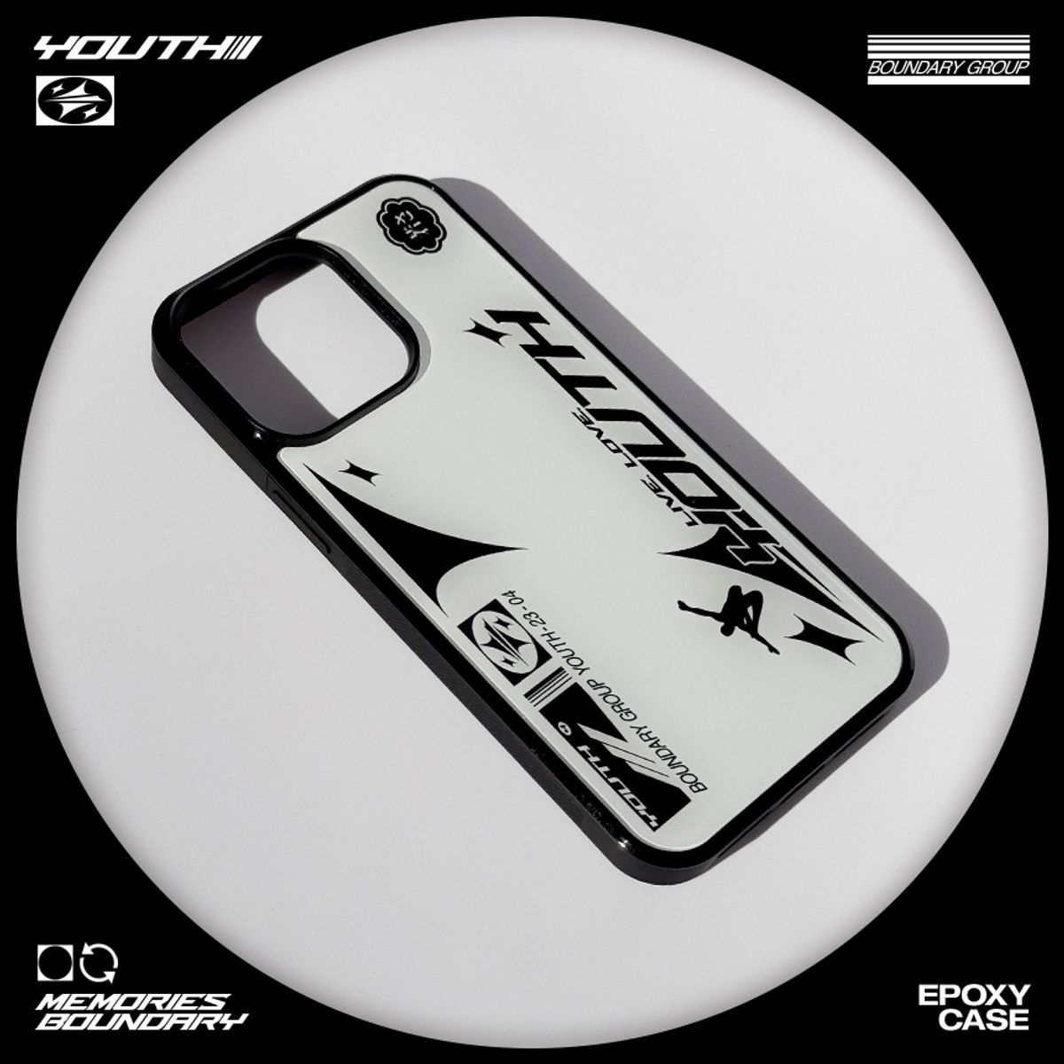 메모리즈바운더리(MEMORIESBOUNDARY) LIVE, LOVE, YOUTH Phone Case (WH)