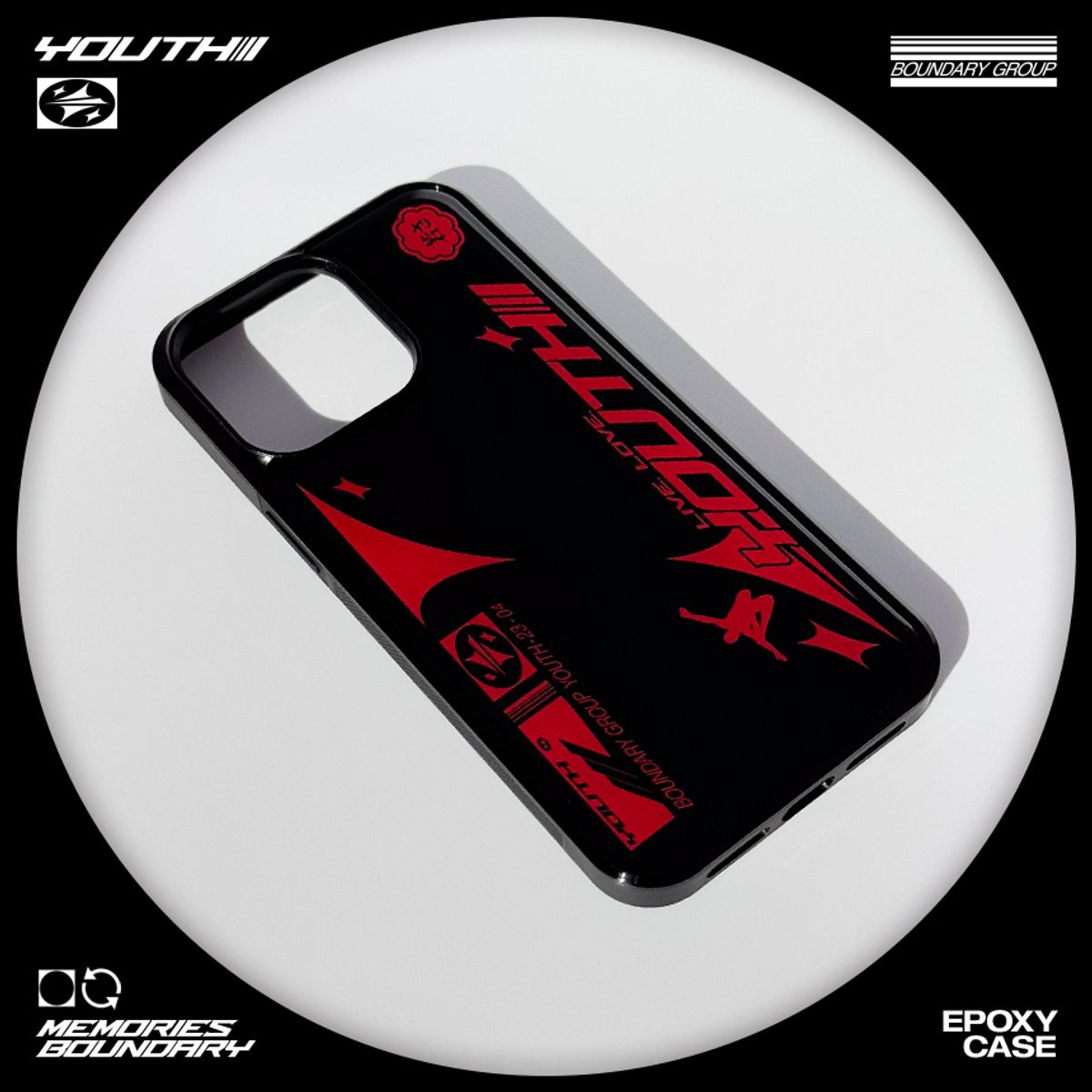 메모리즈바운더리(MEMORIESBOUNDARY) LIVE, LOVE, YOUTH Phone Case (RD)