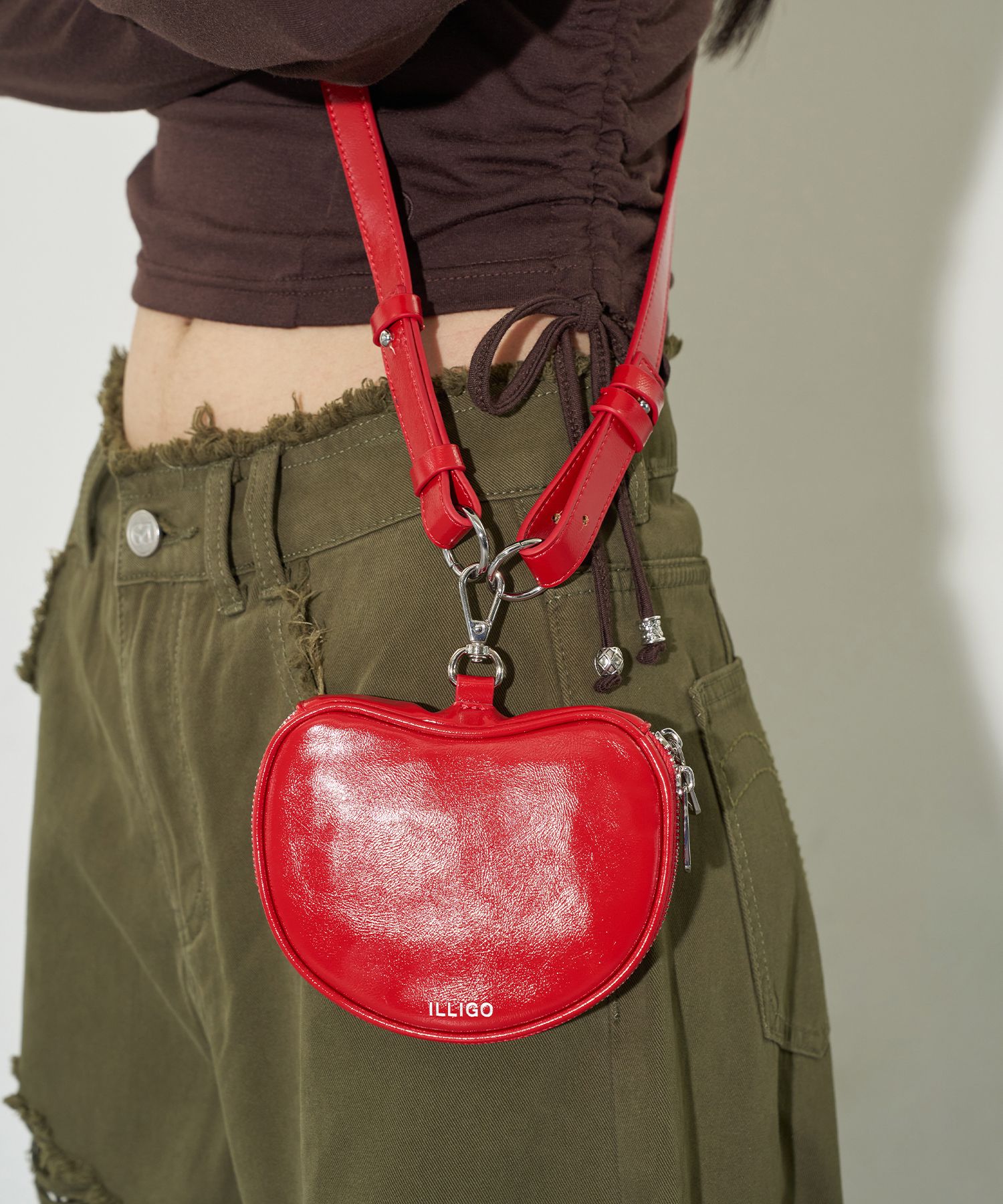 [韓国]★ILLIGO★Apple Mini Card Bag★ミニ カード バッグ★ MUSINSA | ILLIGO Apple Mini Card Bag Denim