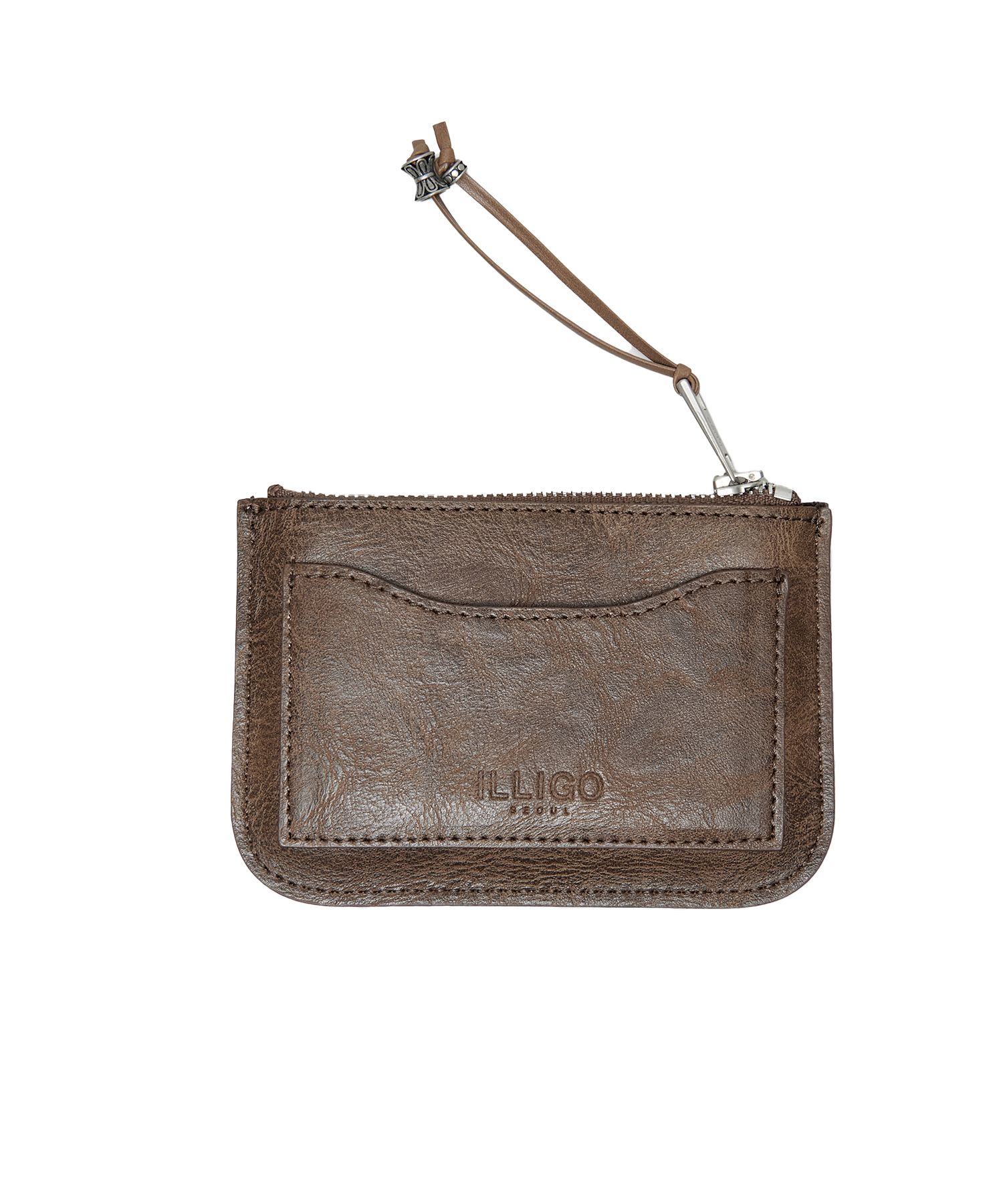 MUSINSA | ILLIGO Western Card Wallet Brown