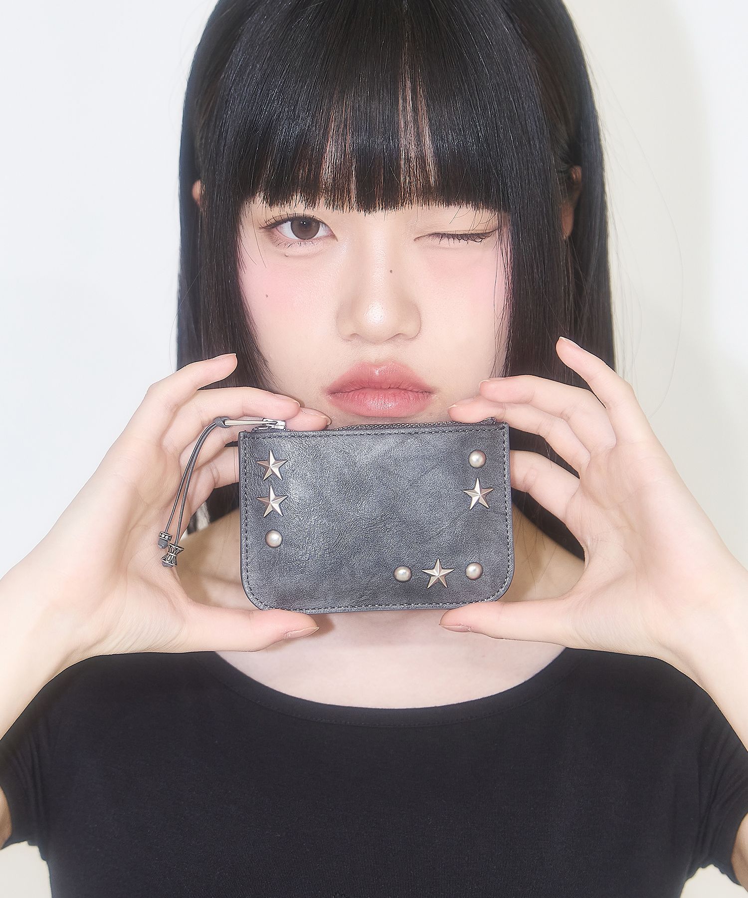 入荷now 買えない Western ILLIGO | MUSINSA Card Charcoal Wallet 小物
