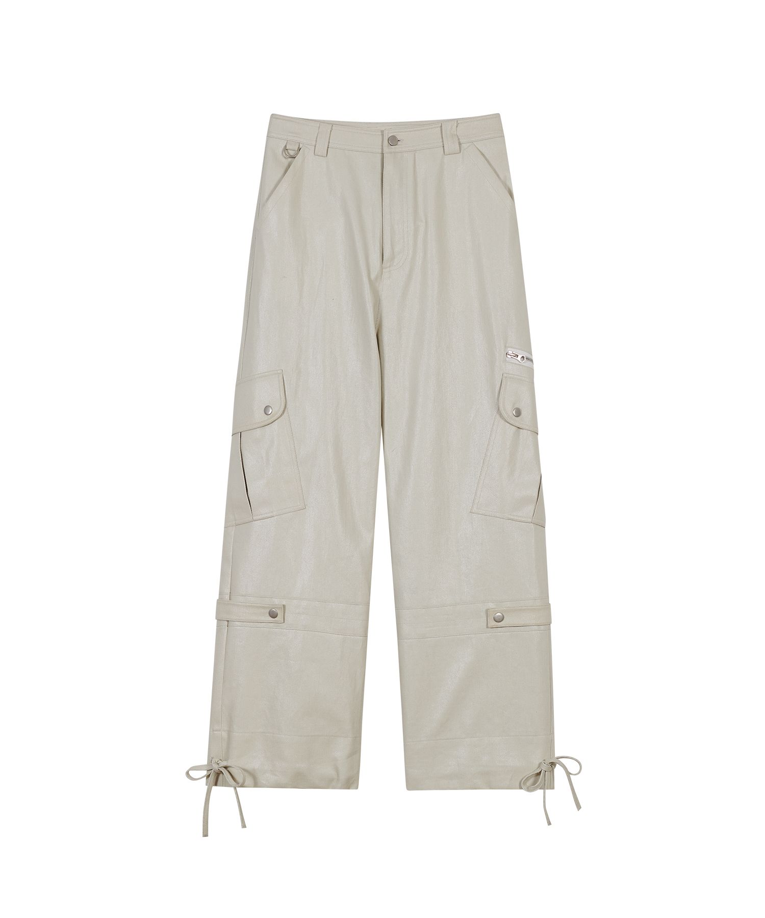 【typeservice】24fw Coated Snap Pants MUSINSA | TYPESERVICE Coated Snap Pants [Ivory]