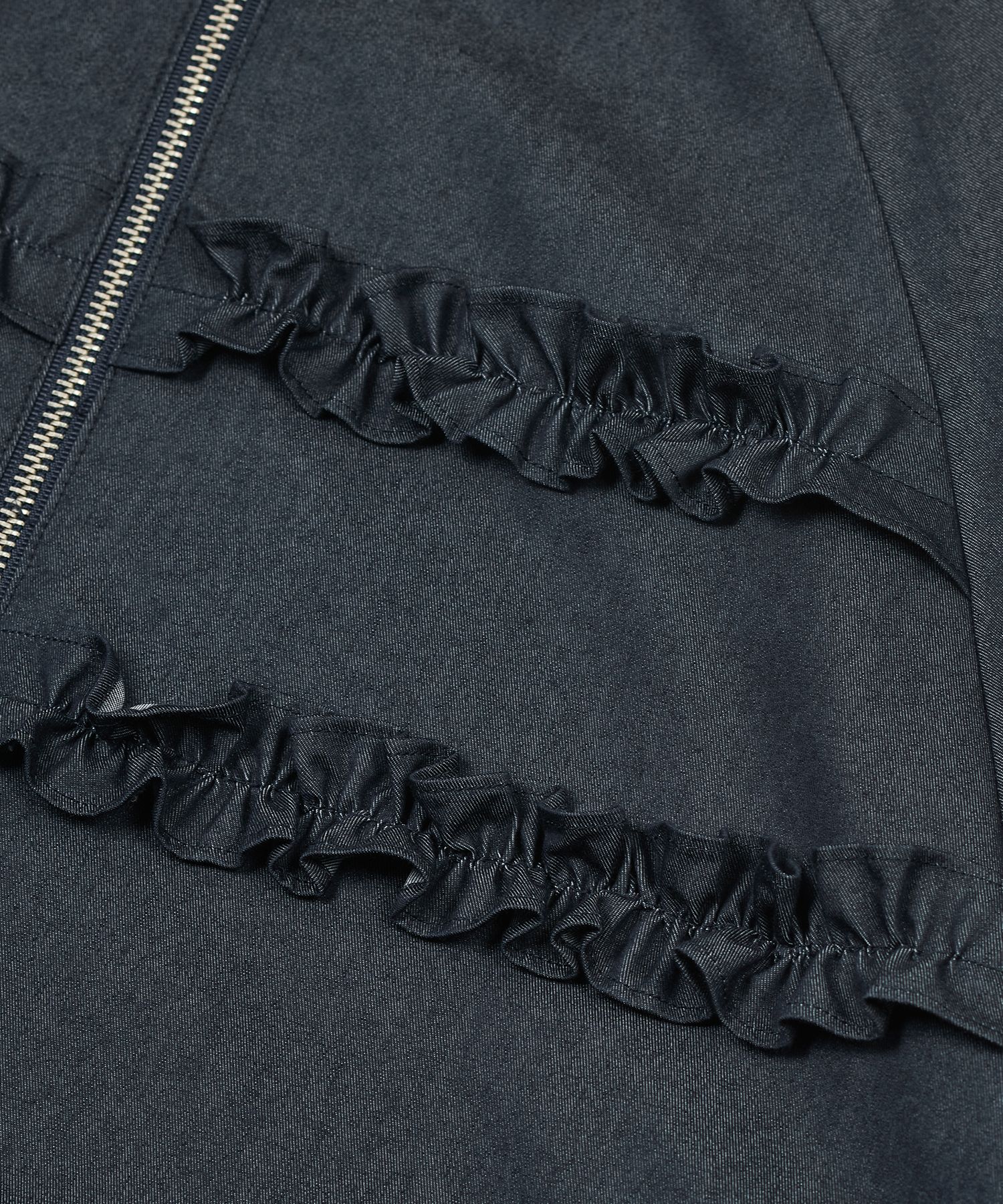 TYPESERVICE ♥ Ruffled Hoodie Jumper /追跡付 MUSINSA | TYPESERVICE Ruffled Hoodie Jumper [Blue]
