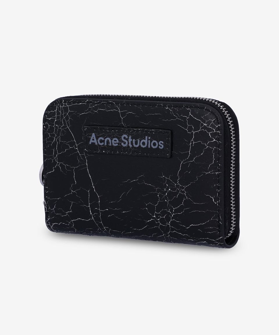 [690専用] acne 財布 Acne Studios - Trifold leather wallet - Burgundy