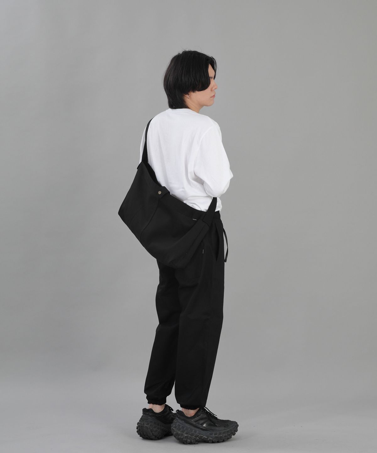 세인트크루(SAINTCREW) 와이드 테이퍼드 조거팬츠 WRG-358 블랙